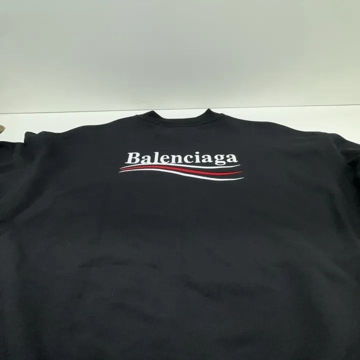 Balenciaga Balenciaga Balenciaga Logo Embroidered Long Sleeve Sweatsh Size US XS / EU 42 / 0 - 8 Thumbnail