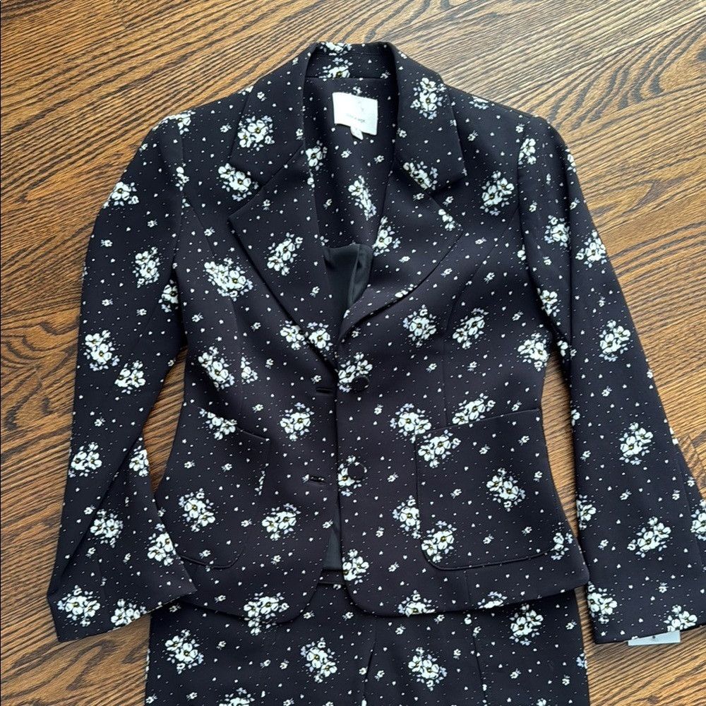 Cinq a Sept Cinq a Sept Women’s Floral Suit Jacket 4 and Pant 0 Coordin Size S / US 4 / IT 40 - 3 Thumbnail