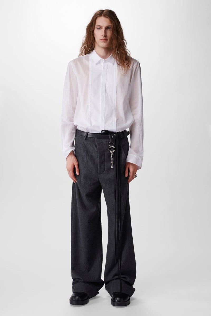 Ann Demeulemeester Ann Demeulemeester - Tuxedo White Button up Shirt Size US M / EU 48-50 / 2 - 12 Thumbnail