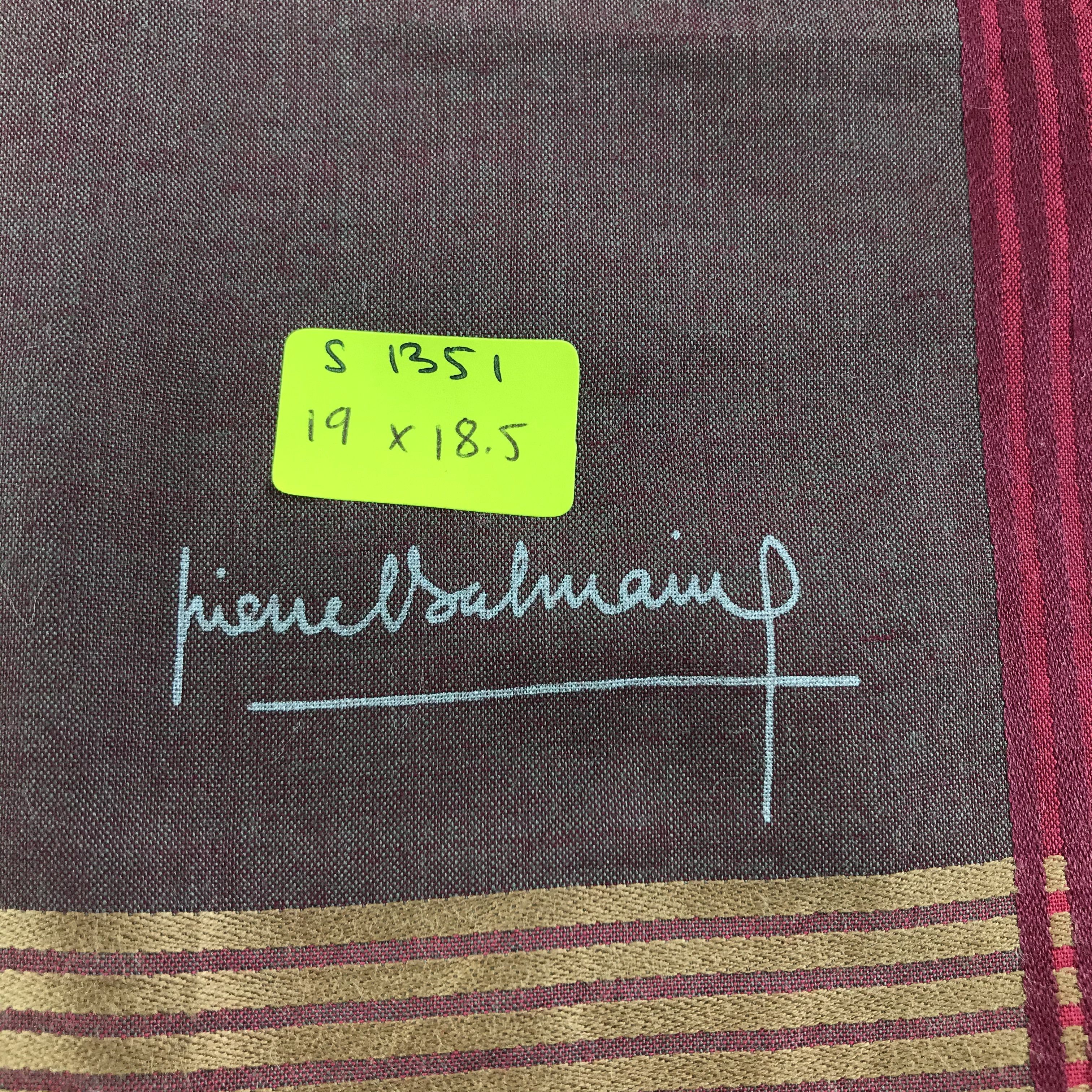 Pierre Balmain × Vintage Pierre Balmain Bandana / Handkerchief / Neckerchief - S1351 Size ONE SIZE - 5 Thumbnail
