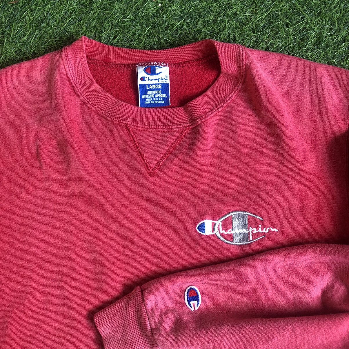Champion × Vintage Vintage 1990s Champion reverse weave colgate Size US L / EU 52-54 / 3 - 2 Thumbnail
