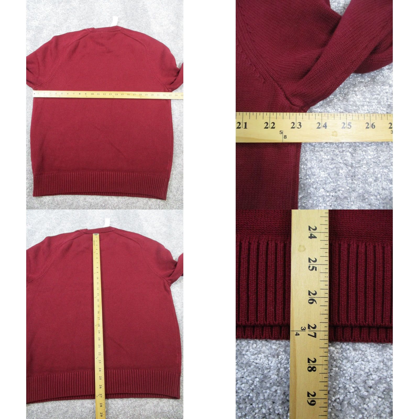 J.Crew J.Crew Sweater Mens Xl Red Cotton Knit Pullover New Size US XL / EU 56 / 4 - 8 Thumbnail