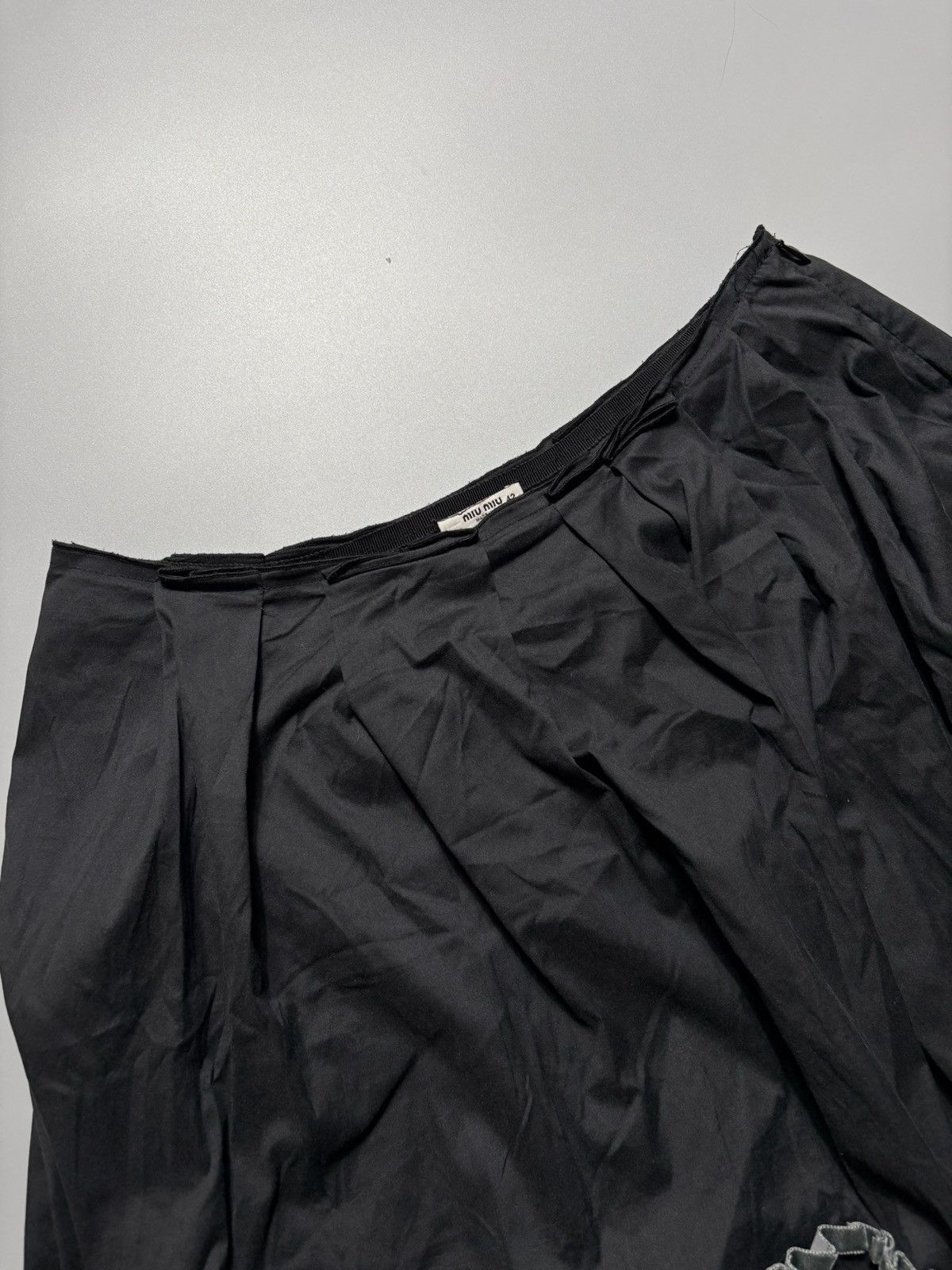 Miu Miu MIU - MIU PRADA RIBBON MIDI SKIRT Size 28" / US 6 / IT 42 - 6 Thumbnail