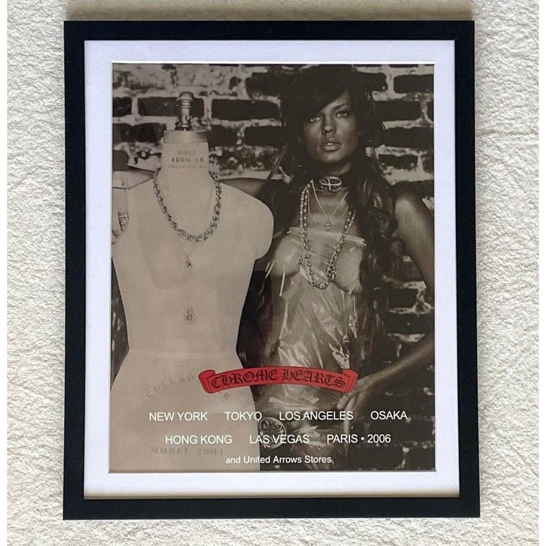 Chrome Hearts vintage hot lady 9x11 Framed poster