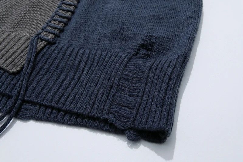 Japanese Brand × Vintage Retro punk grunge distressed patchwork knitwear sweater y2k Size US L / EU 52-54 / 3 - 11 Thumbnail