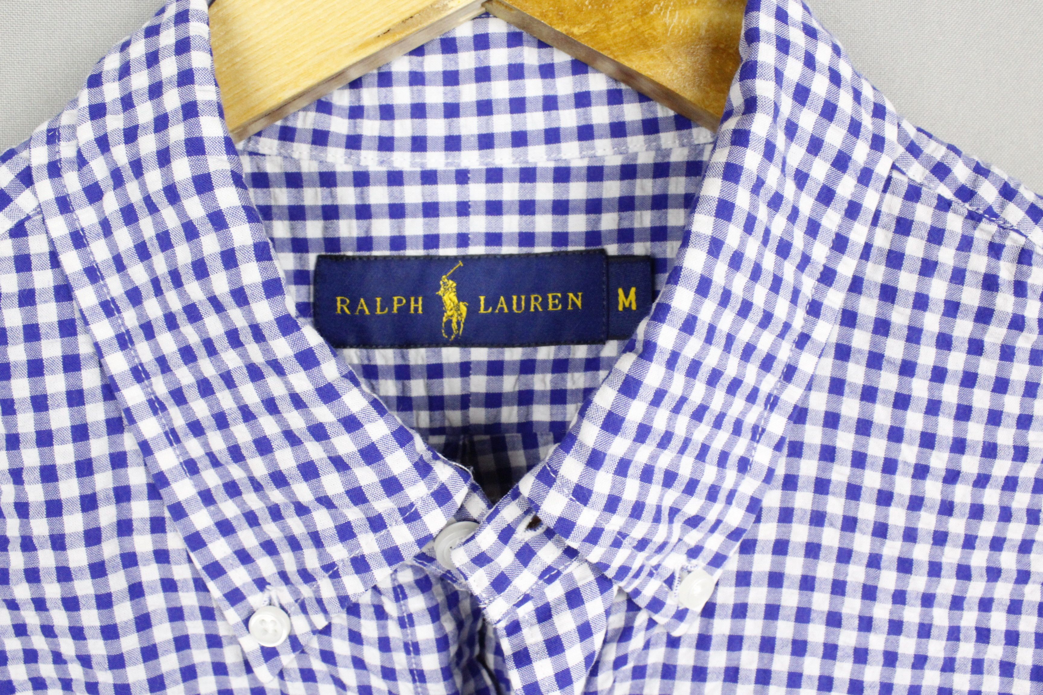 Polo Ralph Lauren × Ralph Lauren Polo Ralph Lauren Flannel Check S/S Oxford Shirt Size US M / EU 48-50 / 2 - 3 Thumbnail