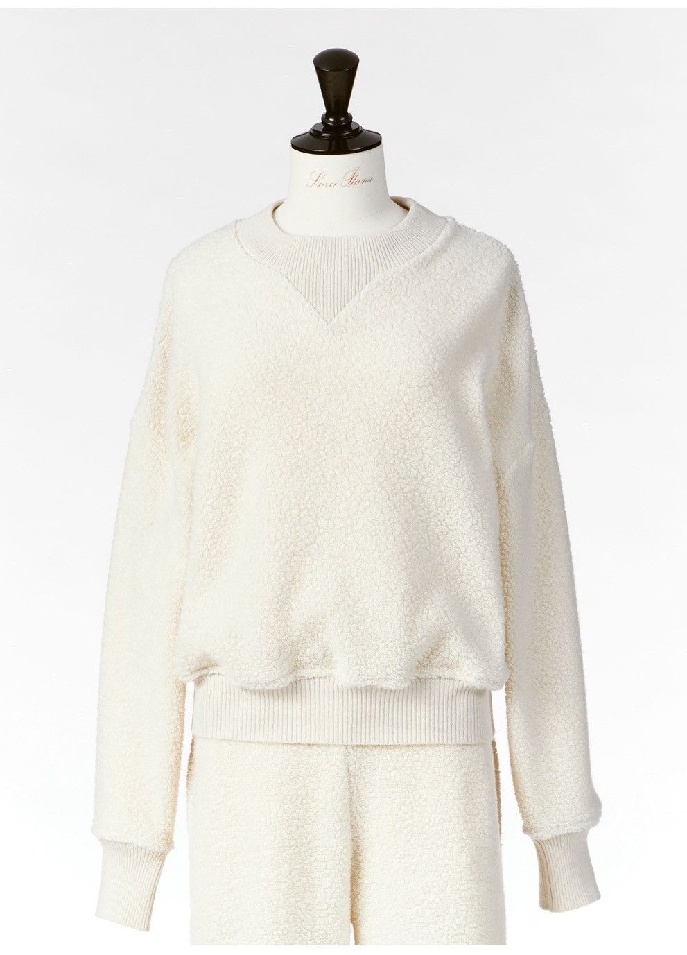 Loro Piana o1srvl11e1124 Cocooning Cropped Crew-Neck Sweatshirt Size M / US 6-8 / IT 42-44 - 8 Thumbnail