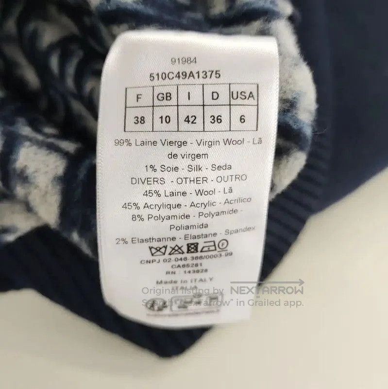 Dior Dior Navy Wool Women's Cardigan . Size M / US 6-8 / IT 42-44 - 4 Thumbnail