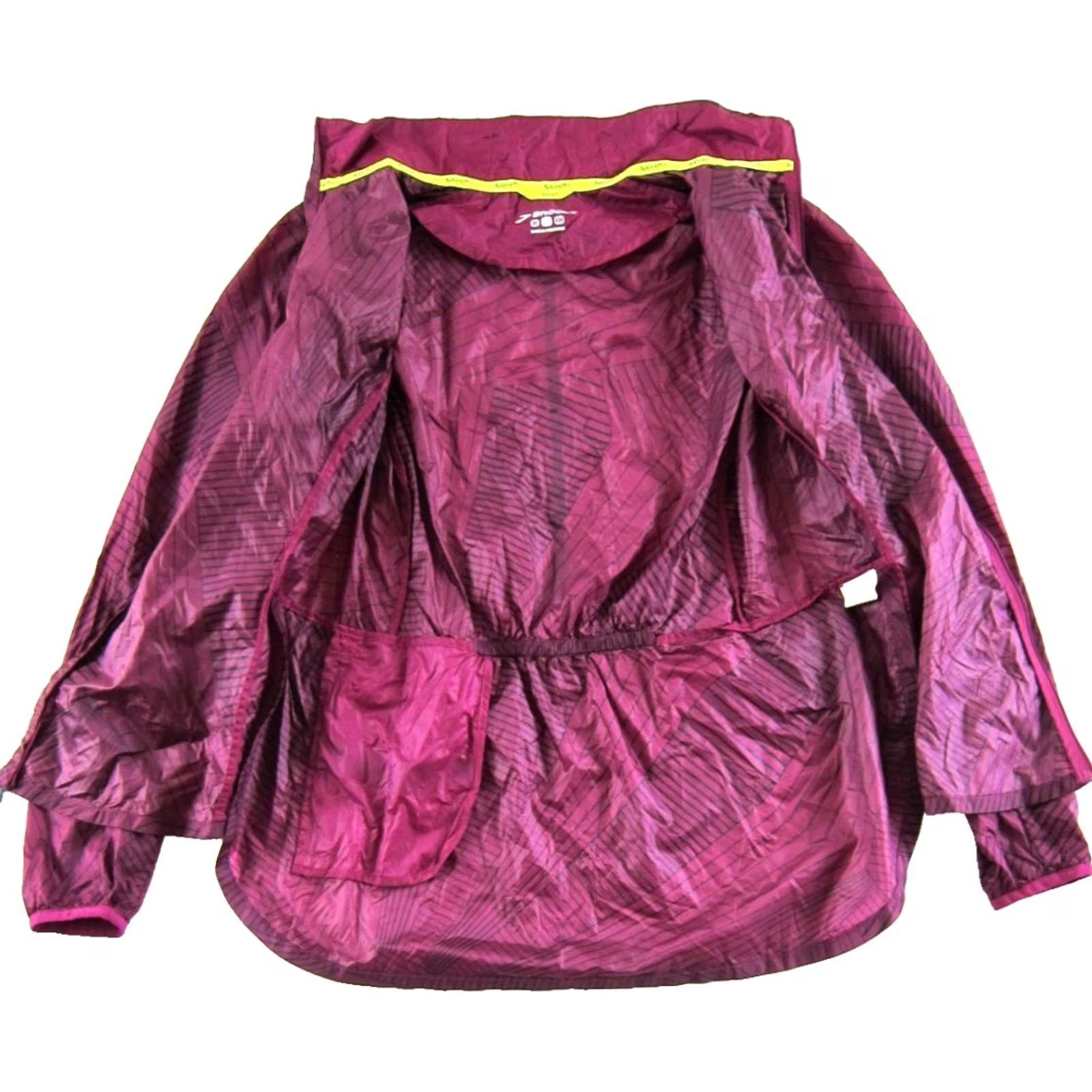 Brooks Brooks Run Happy Pink Grey Abstract Lightweight Windbreaker Jacket Women Small Size S / US 4 / IT 40 - 5 Thumbnail