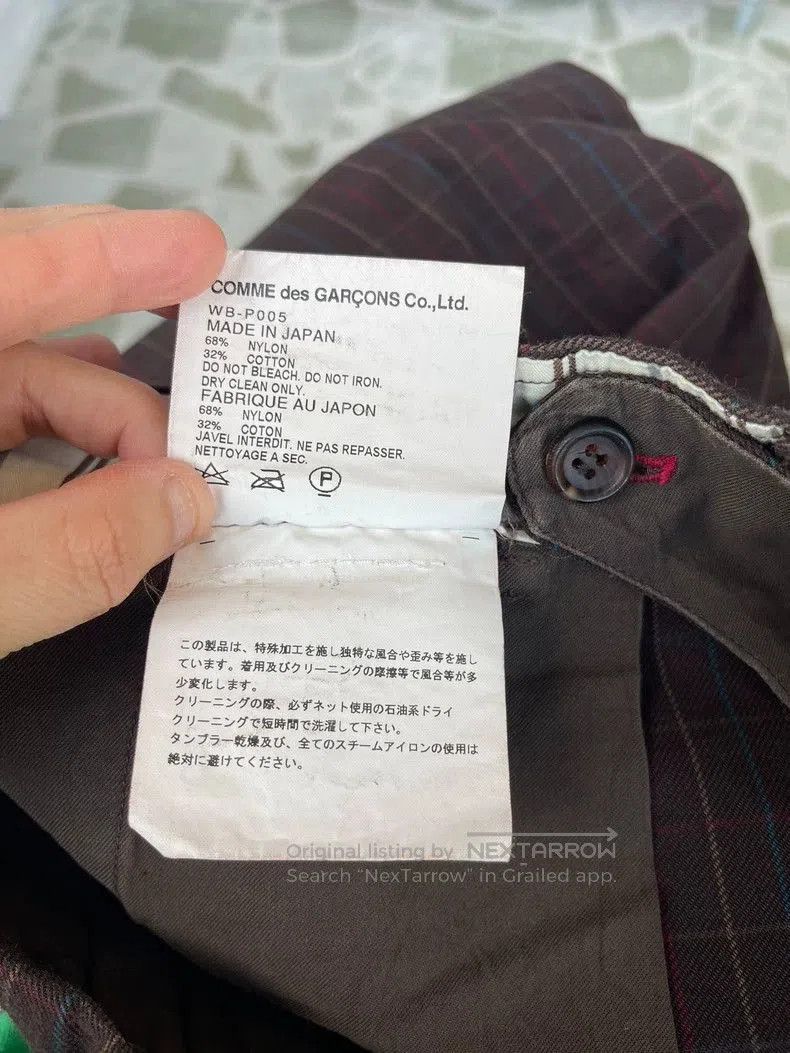 Junya Watanabe Junya Watanabe Coffee Plaid Pants. Size US 34 / EU 50 - 5 Thumbnail