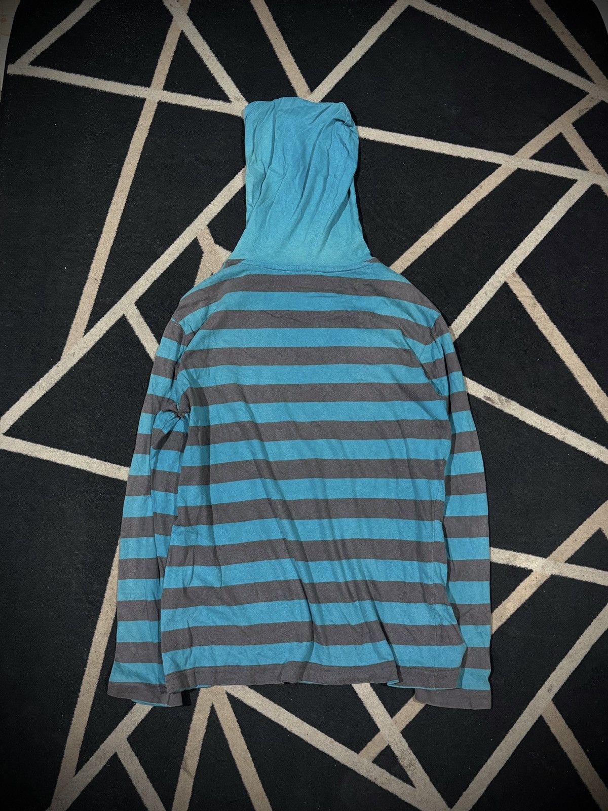 Skulls Design United Stripe Long Sleeve With Hoodie