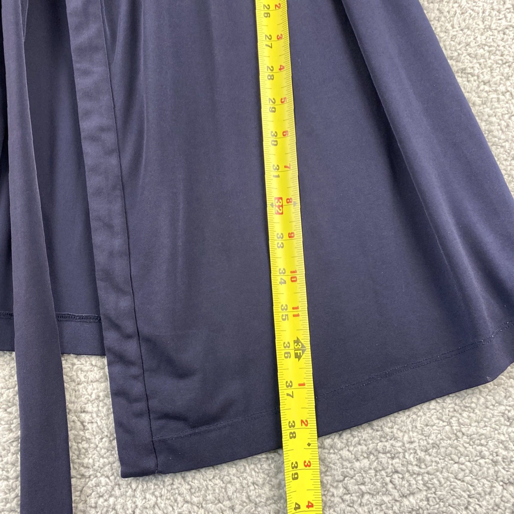 Calvin Klein Calvin Klein Womens Cardigan Open Front Blue Sz 10 Navy 44-25 Jersey Stretch Knit Jersey Open Features Regular Fit Department Women Style Casual Wear Size L / US 10 / IT 46 - 6 Thumbnail
