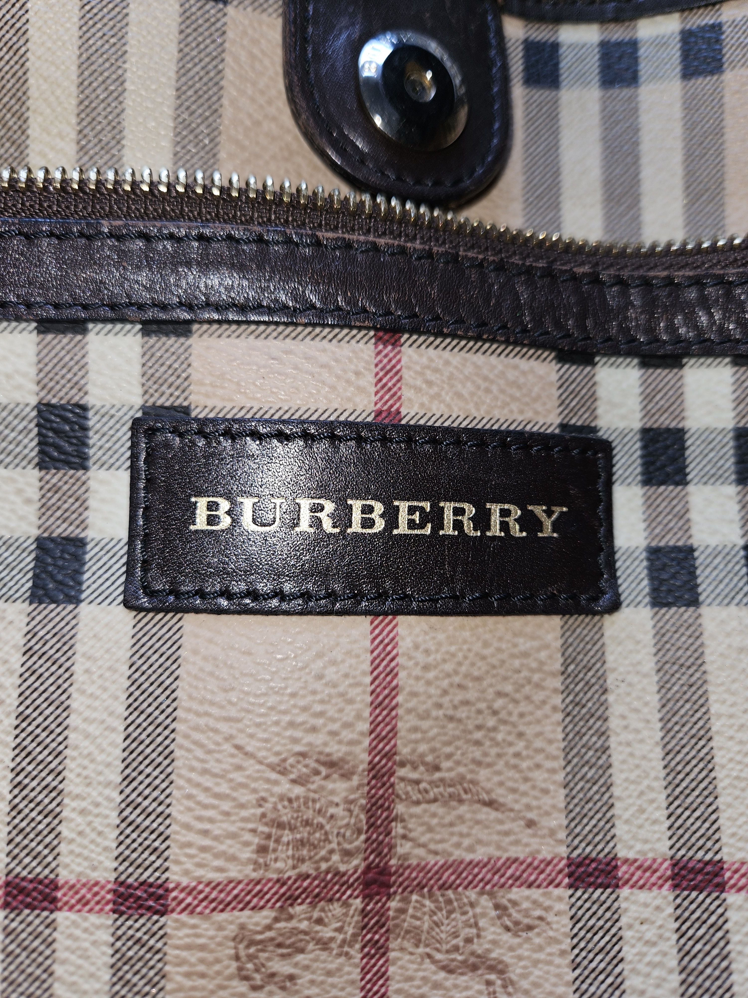Burberry Canterybury Canvas Tote Bag Size ONE SIZE - 8 Thumbnail