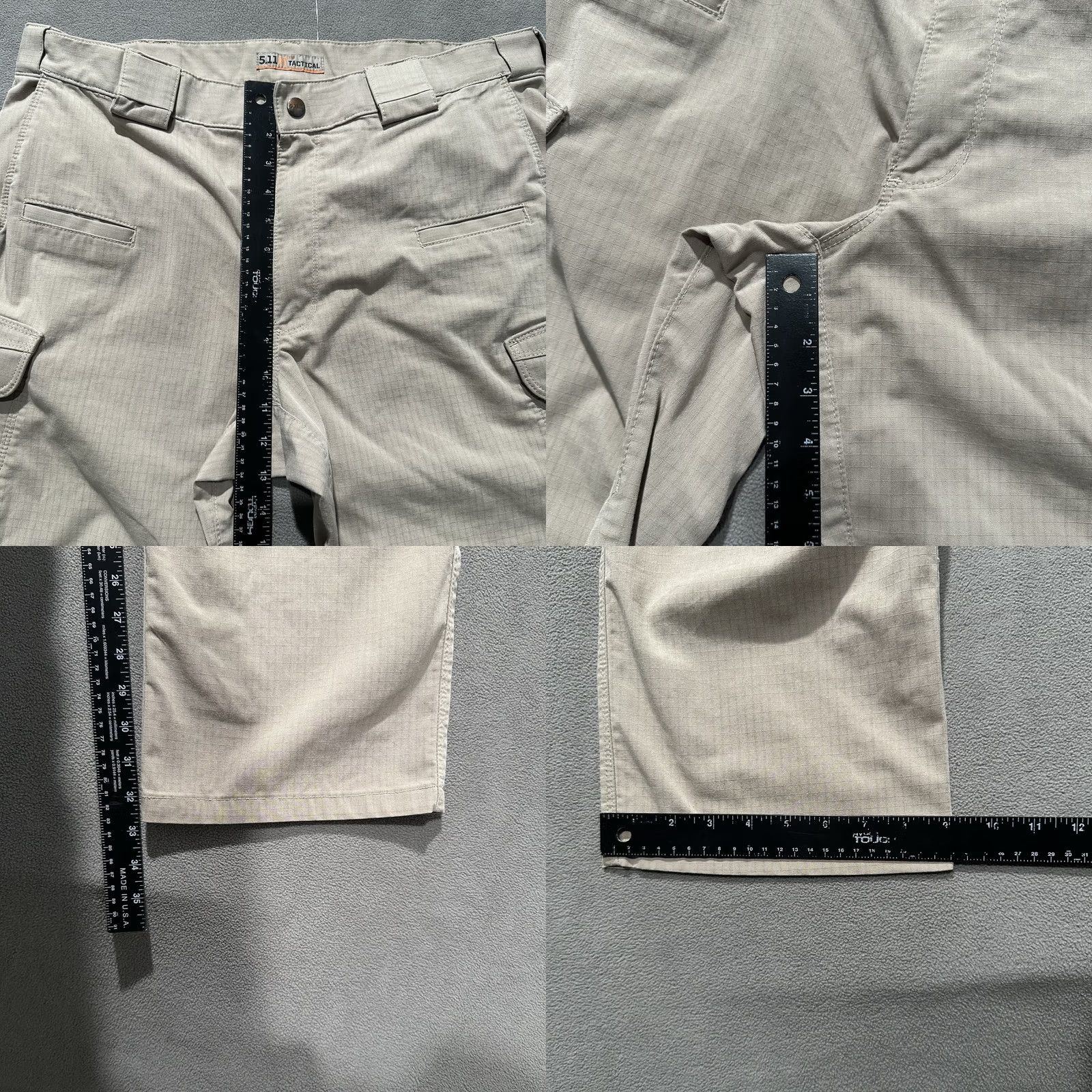 Vintage 5.11 Tactical Stryke Pants Mens 38x34 Beige Ripstop Cargo Workwear EUC Size US 38 / EU 54 - 9 Thumbnail