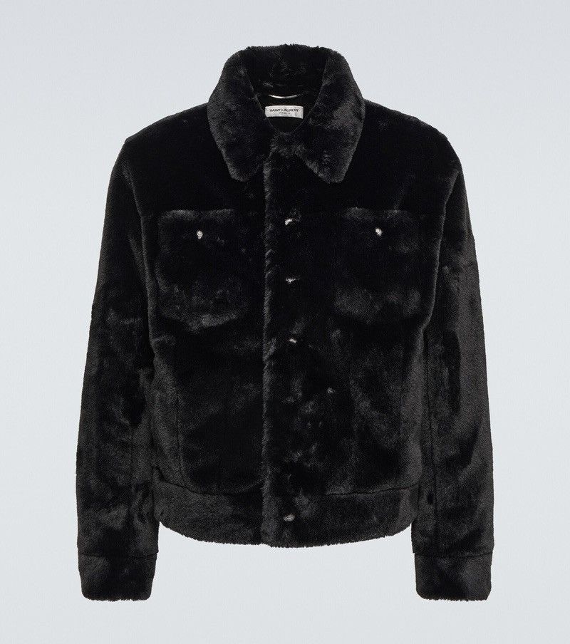 Saint Laurent Paris 🚩$4.6K VALUE🚩Saint Laurent Faux fur jacket Size US L / EU 52-54 / 3 - 1 Thumbnail