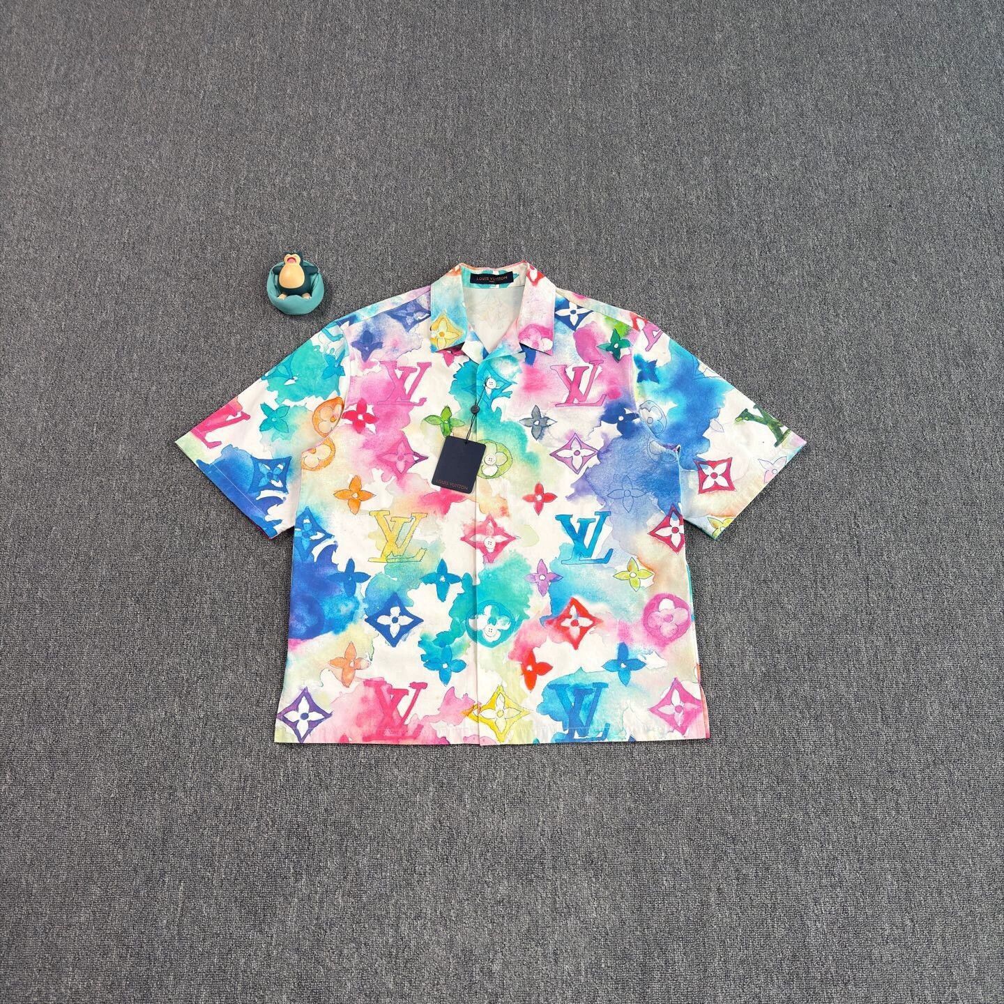 Louis Vuitton Multi Color Short Sleeve Button Up Shirt Size US L / EU 52-54 / 3 - 1 Thumbnail