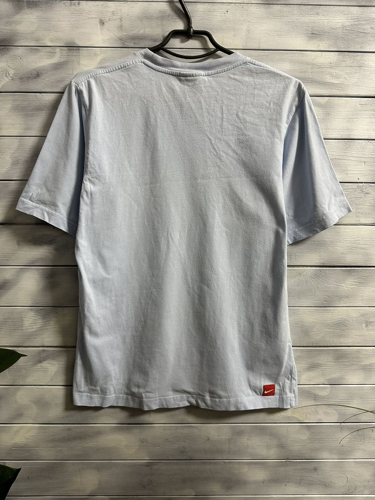 Nike Rare Vintage T-Shirt Nike Small Swoosh Drill Y2K Size US S / EU 44-46 / 1 - 2 Thumbnail