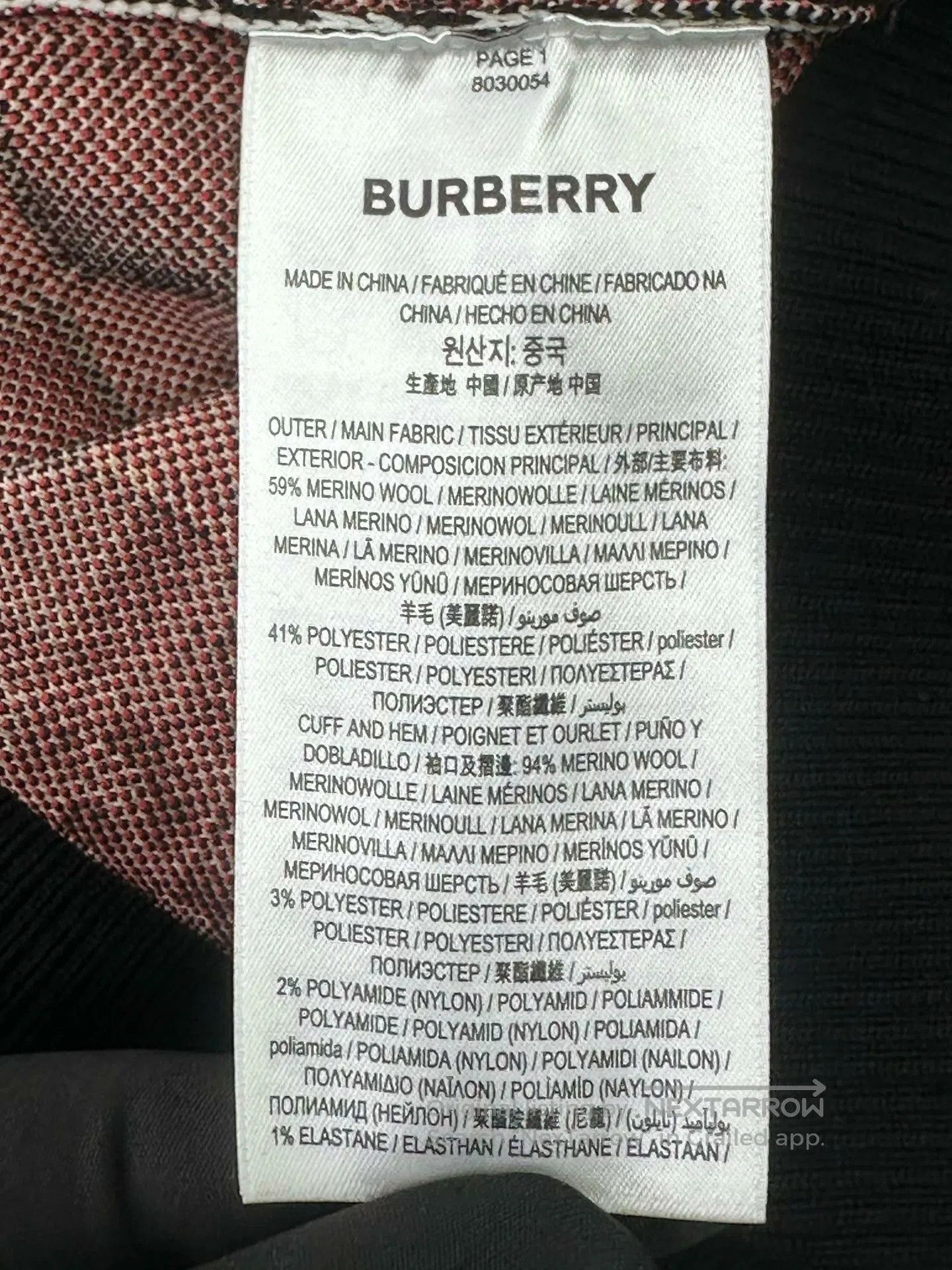 Burberry Burberry Black Check Knit Wool Cardigan| Size US XS / EU 42 / 0 - 4 Thumbnail