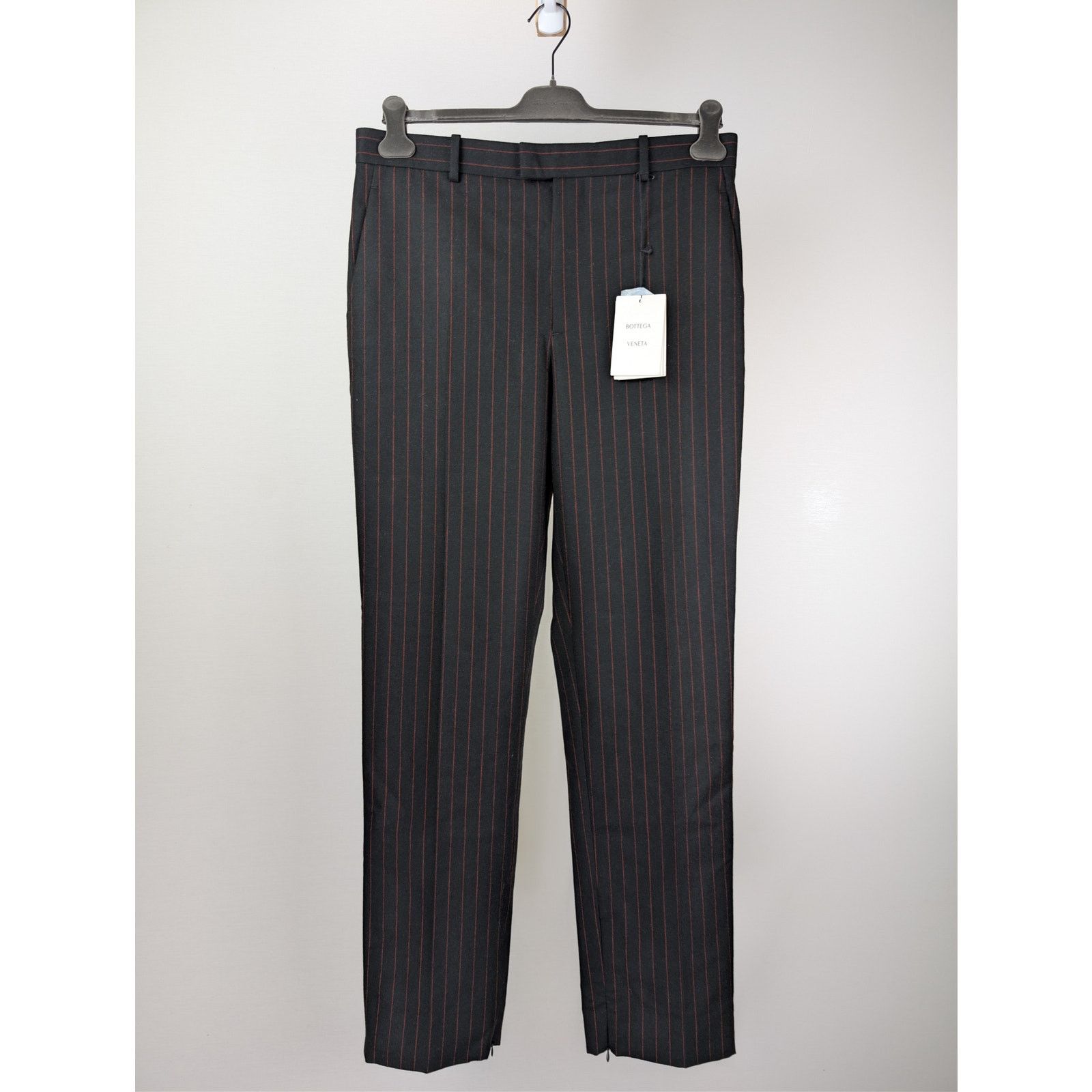 Bottega Veneta o1rshd1 Classic Wool Pinstripe Trousers Casual Pants Size US 34 / EU 50 - 8 Thumbnail