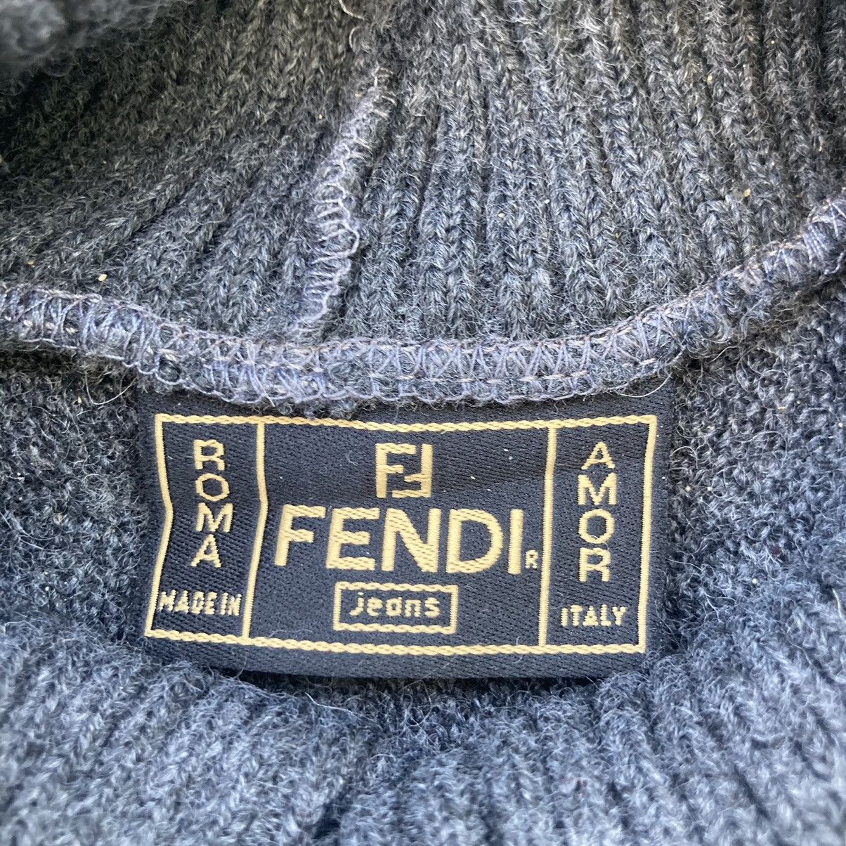 Fendi FENDI WOOL CROPPED TURTLENECK SWEATER Size S / US 4 / IT 40 - 7 Thumbnail