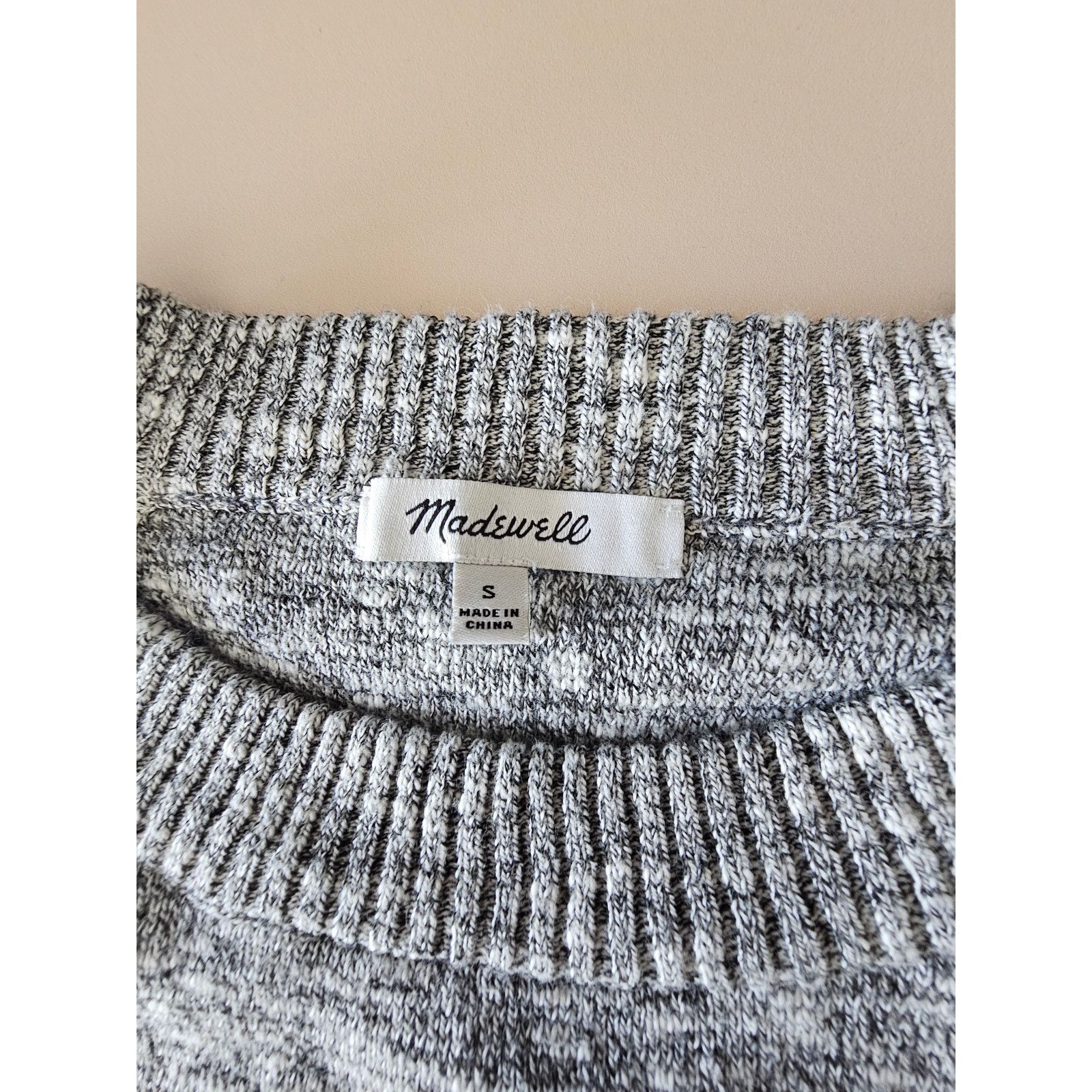 Madewell Madewell Heather Cotton Blend Crew Neck 3/4 Sleeve Sweater S Size S / US 4 / IT 40 - 9 Thumbnail