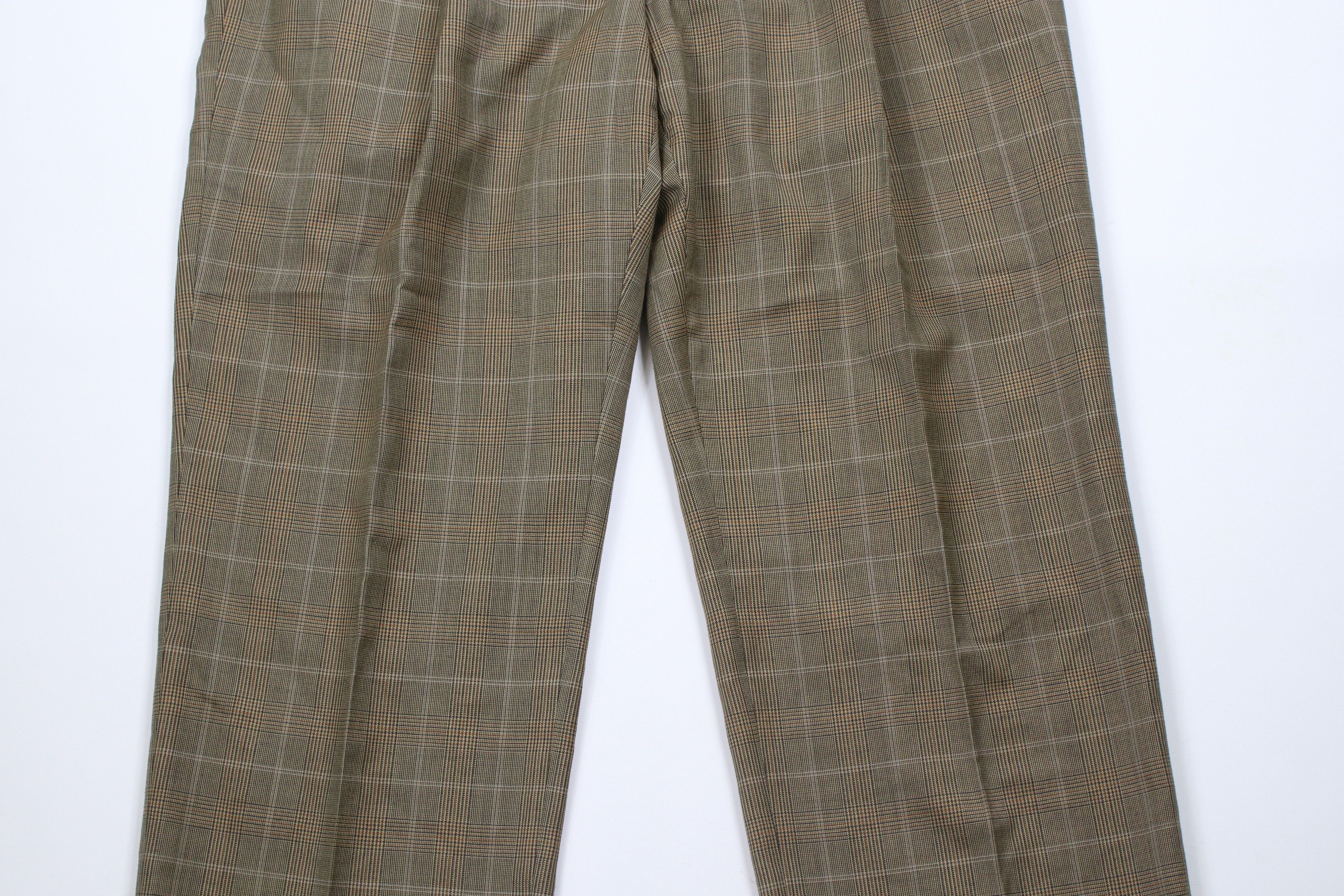 Vintage Vintage 90s Streetwear Cuffed Wide Leg Chino Pants Plaid Size US 36 / EU 52 - 3 Thumbnail