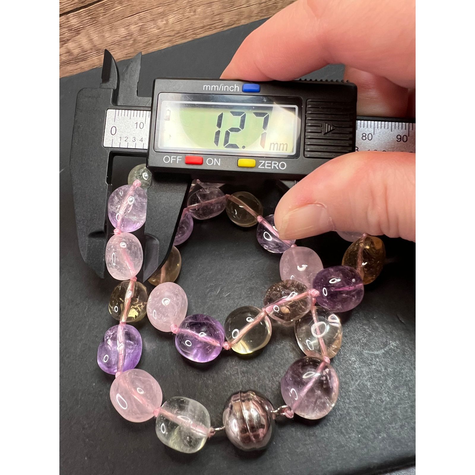 Other NEW Multi quartz knotted necklace with 925 magnetic clasp Size ONE SIZE - 5 Thumbnail