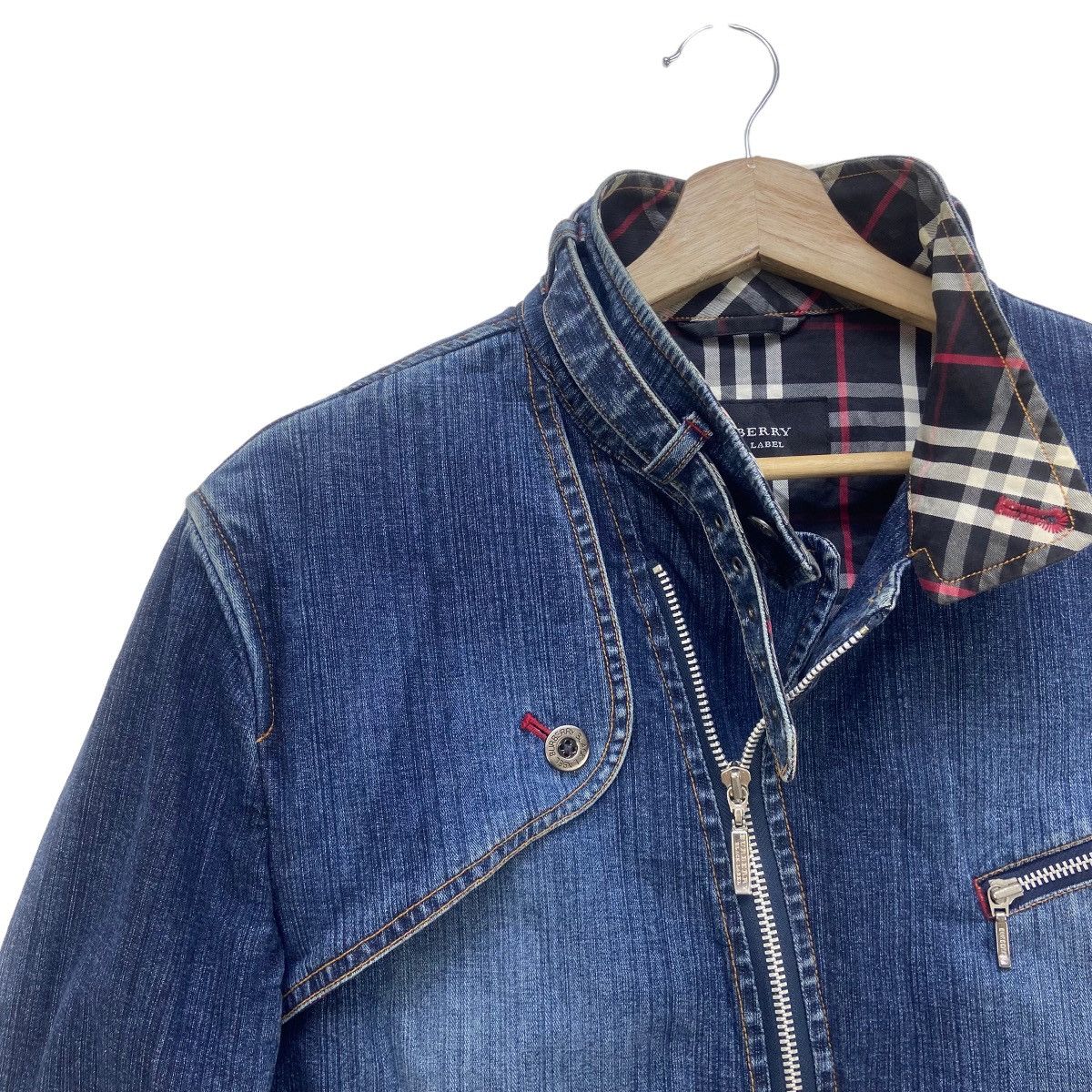 Burberry Burberry Black Label Denim Biker Jacket Size US S / EU 44-46 / 1 - 6 Thumbnail