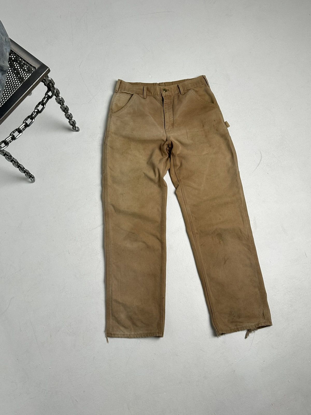 Carhartt × Vintage Vintage carhartt pants brown double knee work wear carpenter Size US 36 / EU 52 - 6 Thumbnail