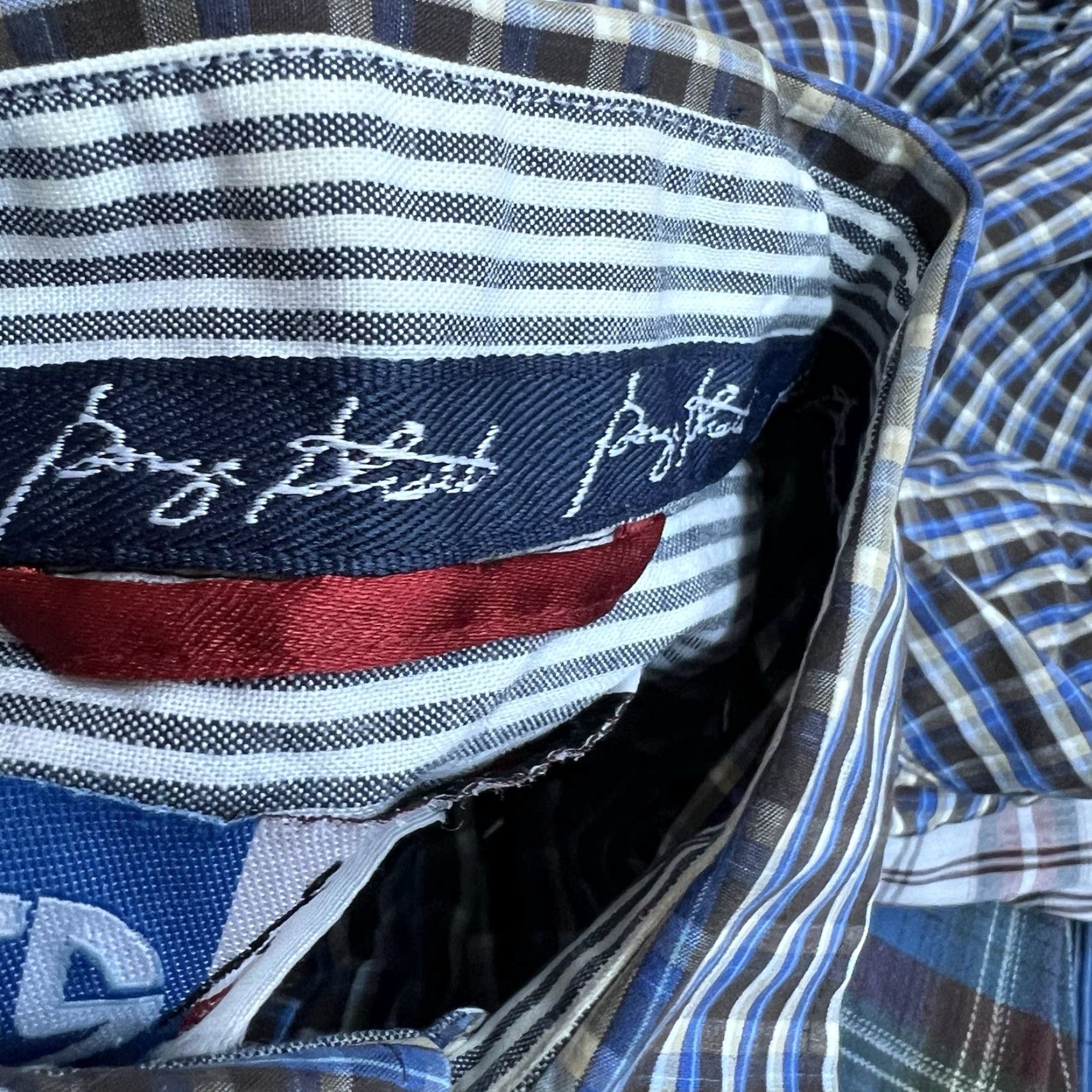 Wrangler VINTAGE Wrangler George Strait Cowboy Cut Plaid Button-Down Shirt Mens M Blue 46 Chest Regular Fit Long Sleeve Size US M / EU 48-50 / 2 - 6 Thumbnail