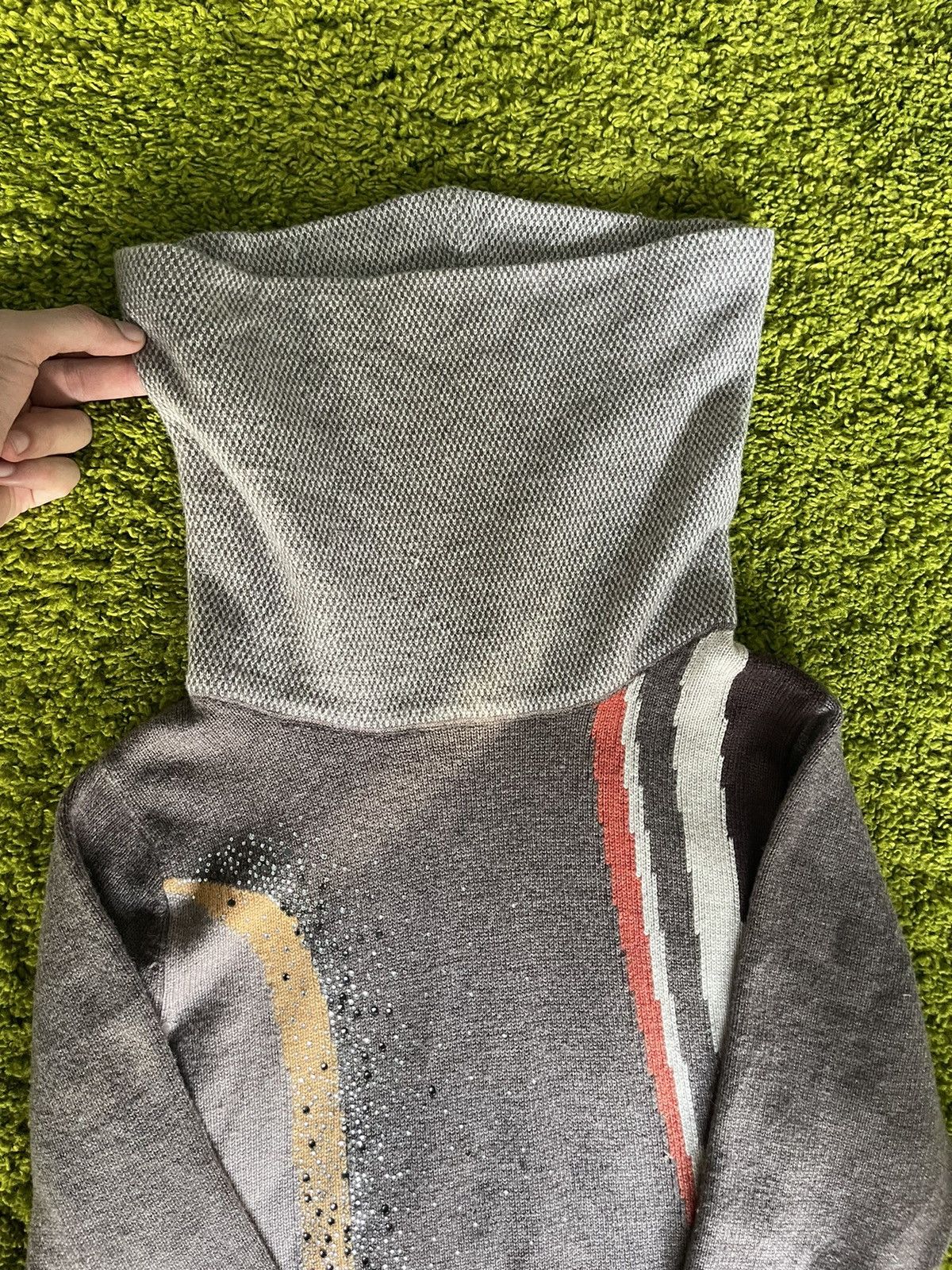 Designer × Missoni × Vintage Missoni 90s vintage rhinestones logo wool sweater Size S / US 4 / IT 40 - 6 Thumbnail