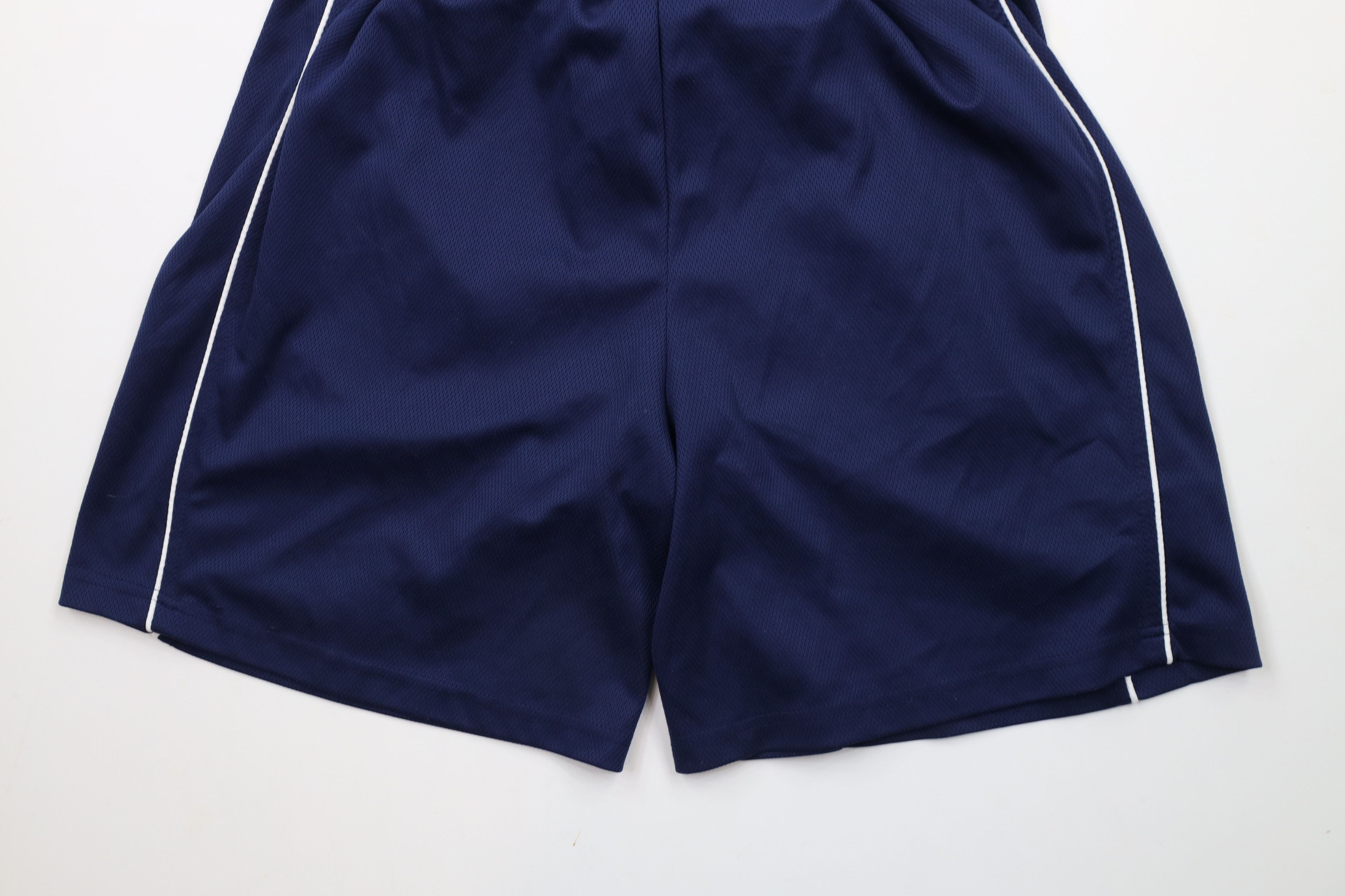 Reebok × Vintage Vintage Reebok Logo Above Knee Gym Shorts Blue Polyester Size US 32 / EU 48 - 11 Thumbnail