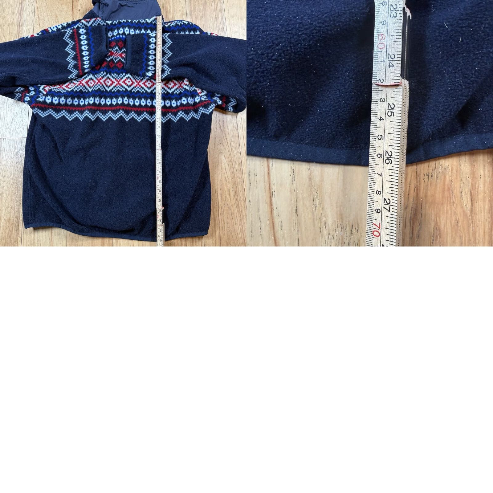 Ralph Lauren Polo Ralph Lauren Sweater Fleece Fair Isle 1/4 Zip Blue Mens Large Aztec Size US L / EU 52-54 / 3 - 8 Thumbnail