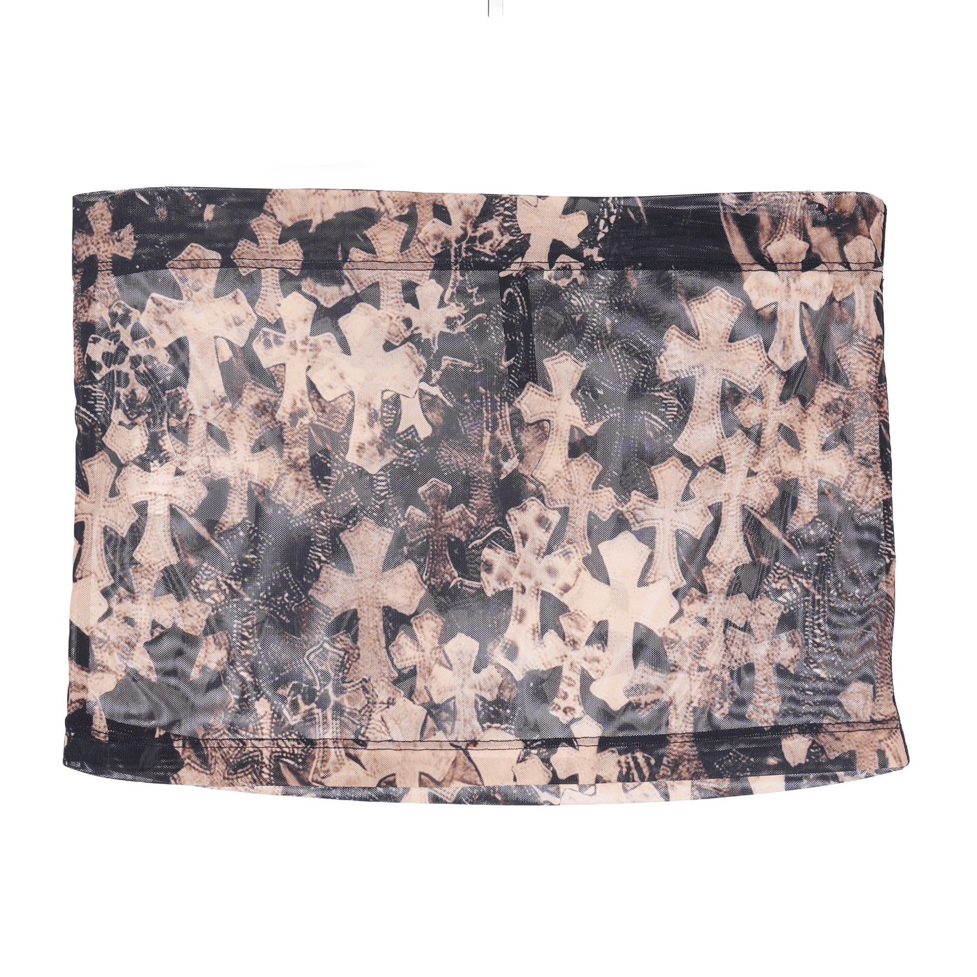 Chrome Hearts CHROME HEARTS ALLOVER FLOODED CROSS PRINT MINISKIRT Size 22" - 1 Thumbnail