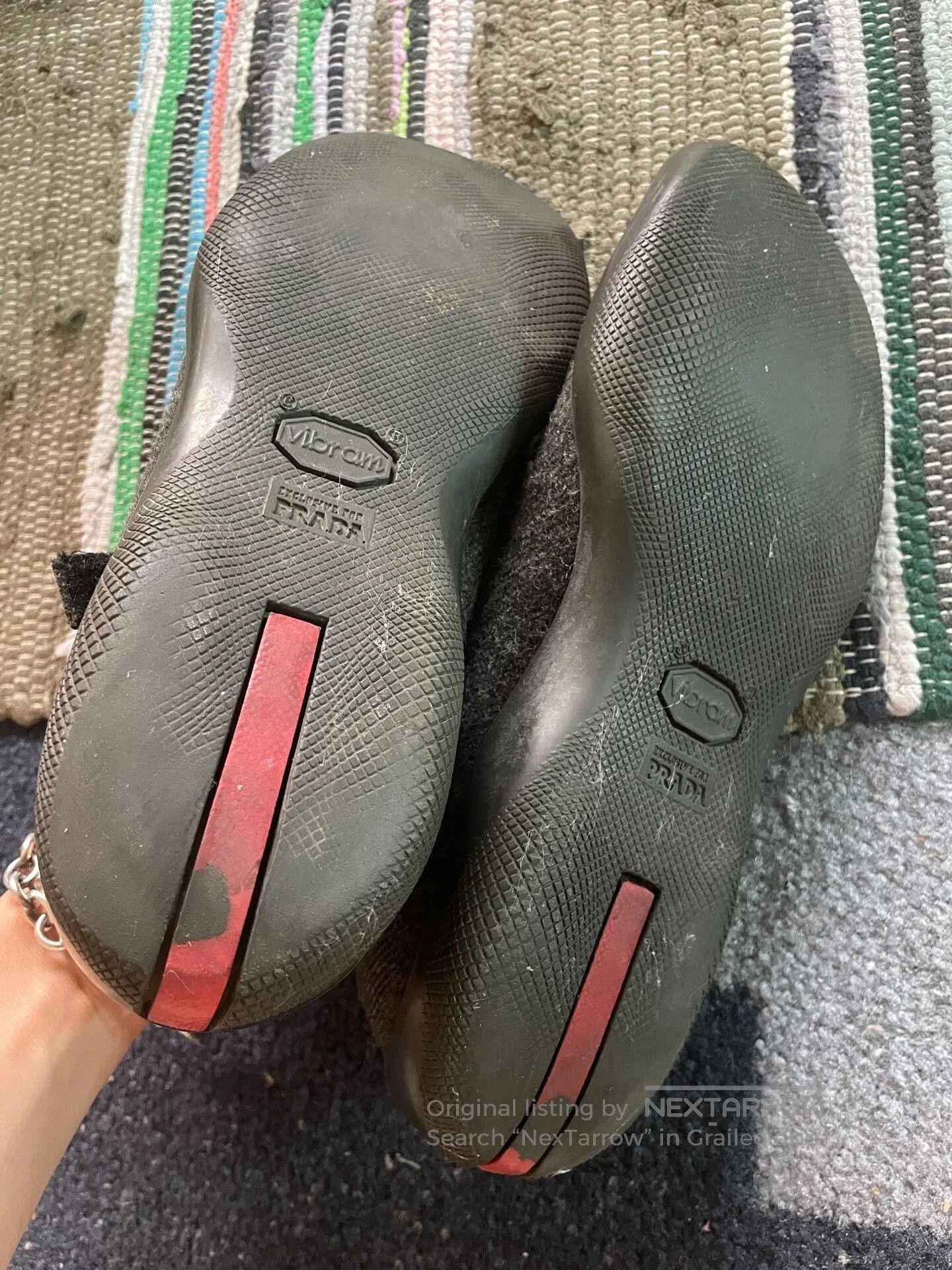 Prada Vintage Prada Gray Mary Jane Shoes. Size US 5.5 / IT 35.5 - 3 Thumbnail