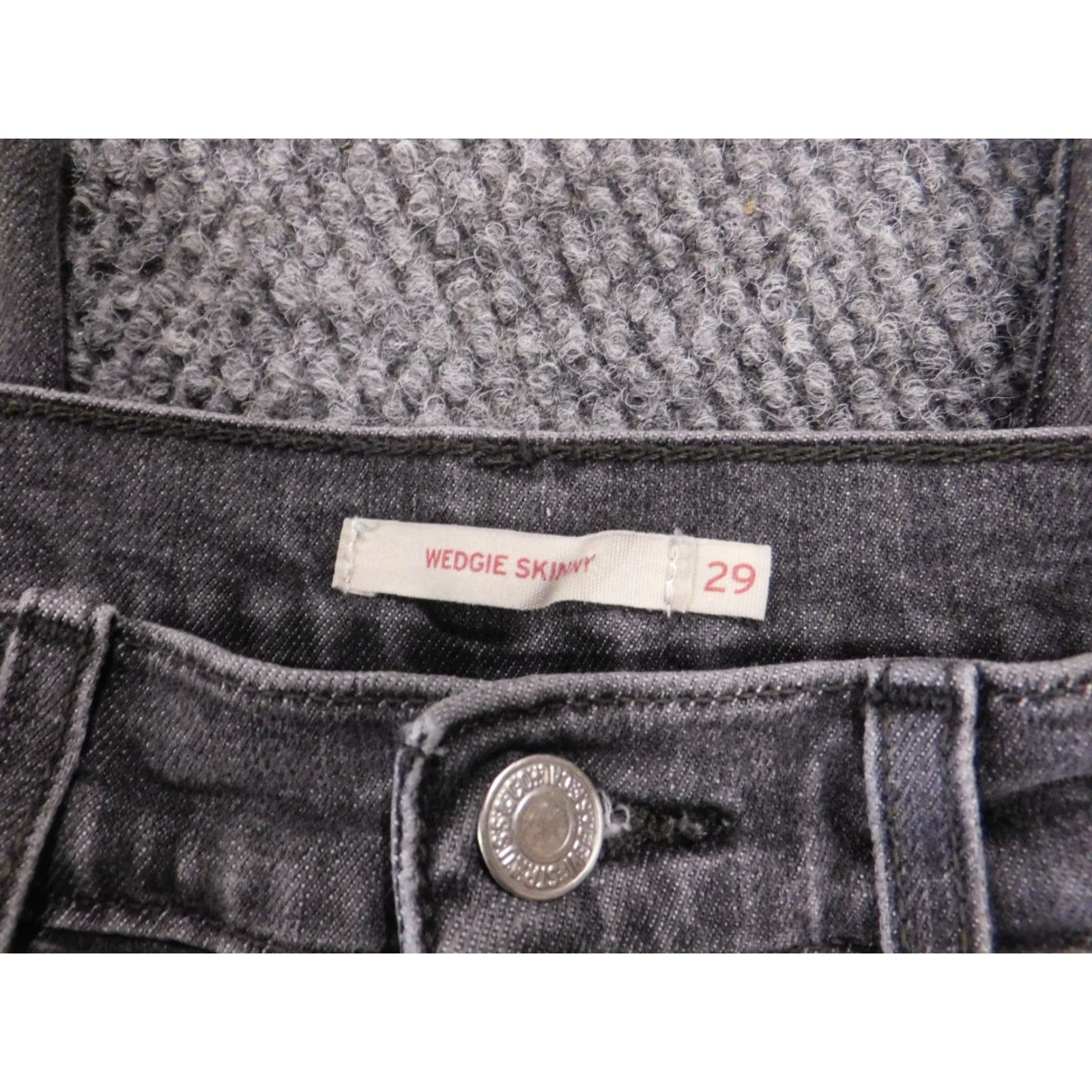 Levi's Levi's Womens Jeans 27 Gray Skinny Denim Size 27" / US 4 / IT 40 - 3 Thumbnail