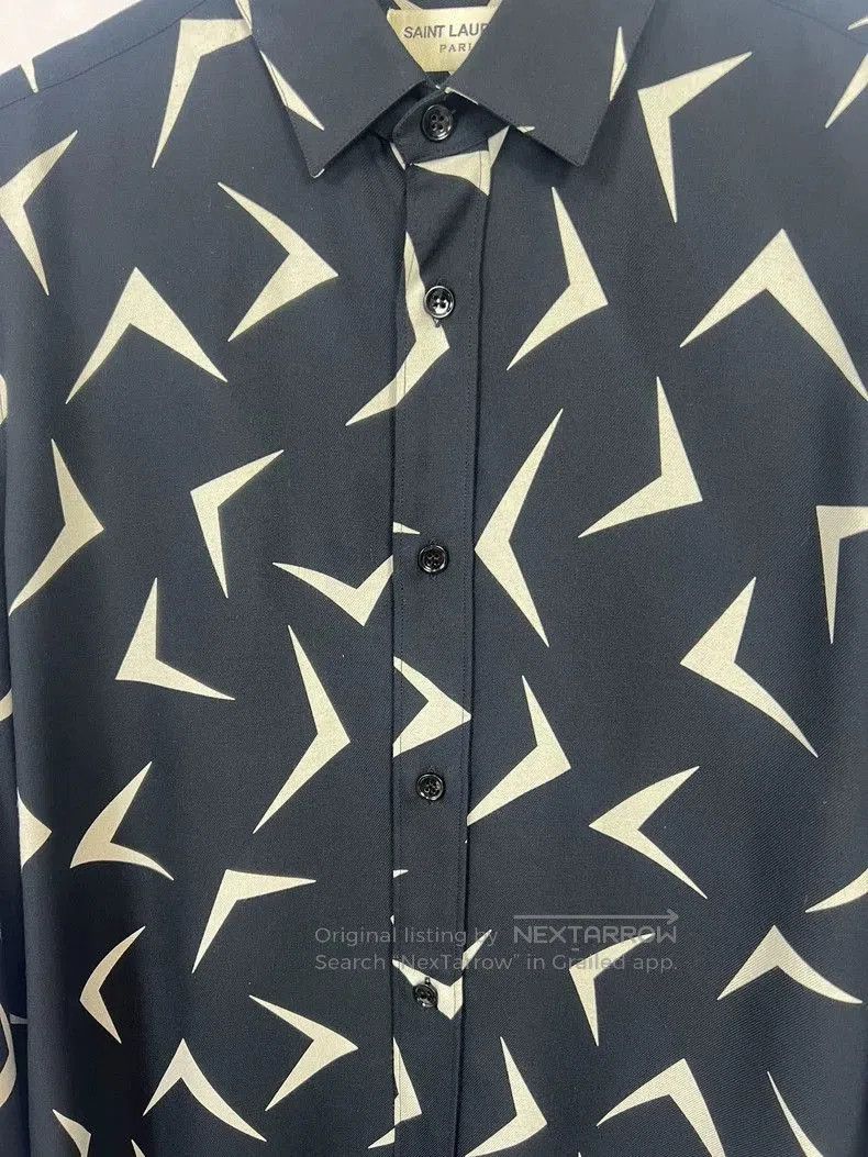 Saint Laurent Paris Saint Laurent SLP15FW Boomerang Print Shirt Size US M / EU 48-50 / 2 - 3 Thumbnail