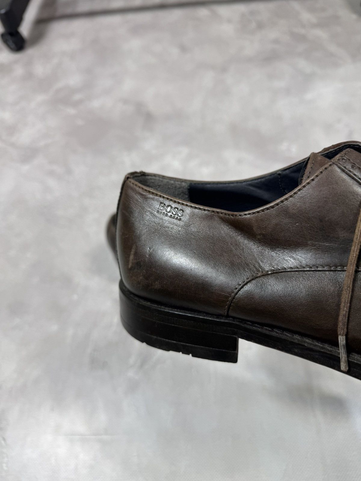 Hugo Boss Vintage Hugo Boss Brown Leather Shoes Size US 7 / EU 40 - 4 Thumbnail