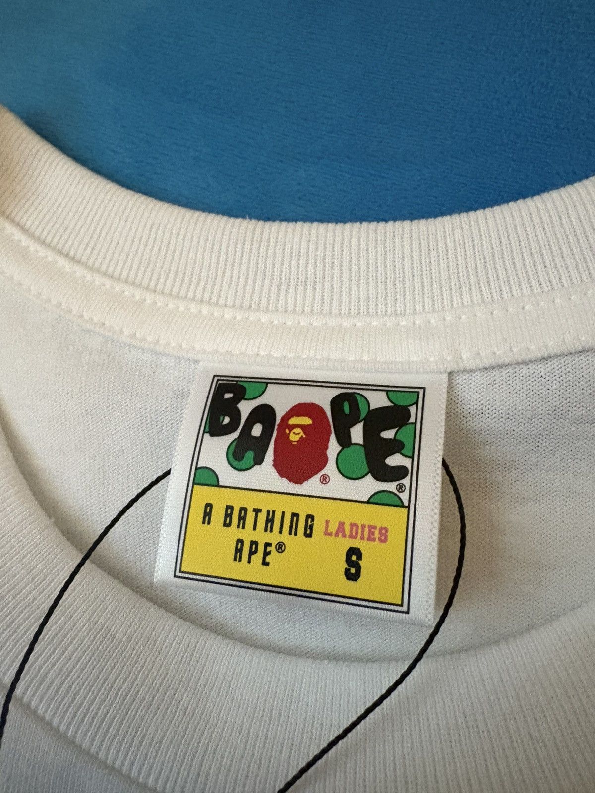 Bape *NEW* Denim BAPE STA Logo Tee Ladies Size S / US 4 / IT 40 - 2 Thumbnail