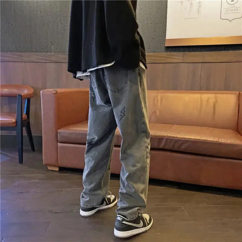 Japanese Brand Retro straight leg loose wide leg jeans Size US 30 / EU 46 - 3 Thumbnail