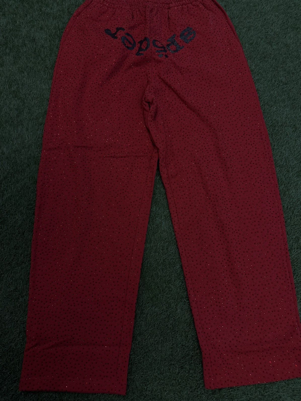 Sp5der Sp5der Worldwide Crystal VVS Stone Sweatpants L (NEW) Size US 32 / EU 48 - 4 Thumbnail