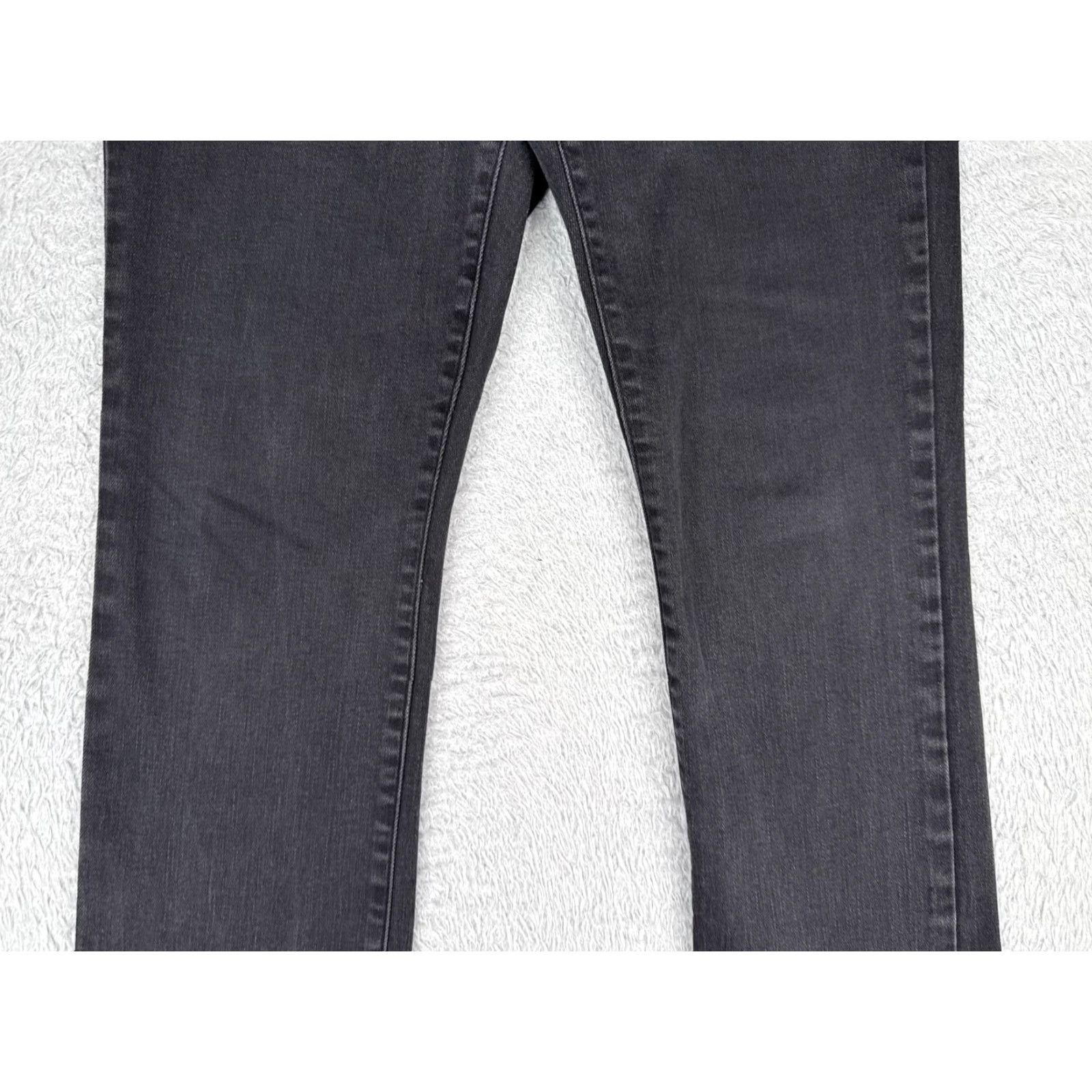 Vintage St. John's Bay Jeans Womens 4P Black Denim Straight Leg Petite Casual 5-Pocket Size 27" / US 4 / IT 40 - 3 Thumbnail