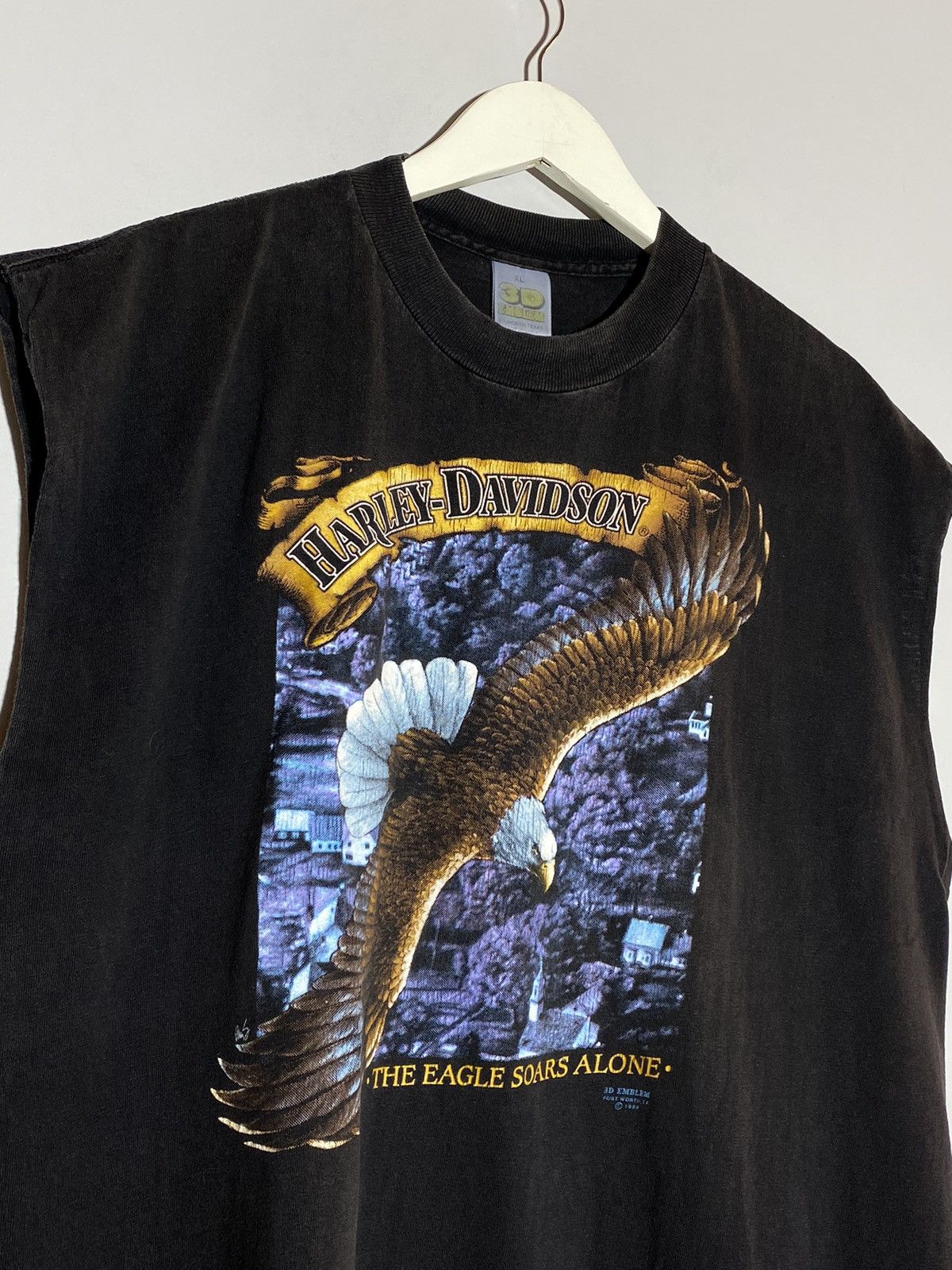Harley Davidson × Vintage Vintage 1989 3D Emblem Harley Davidson Miluwaukee Size US XL / EU 56 / 4 - 6 Thumbnail