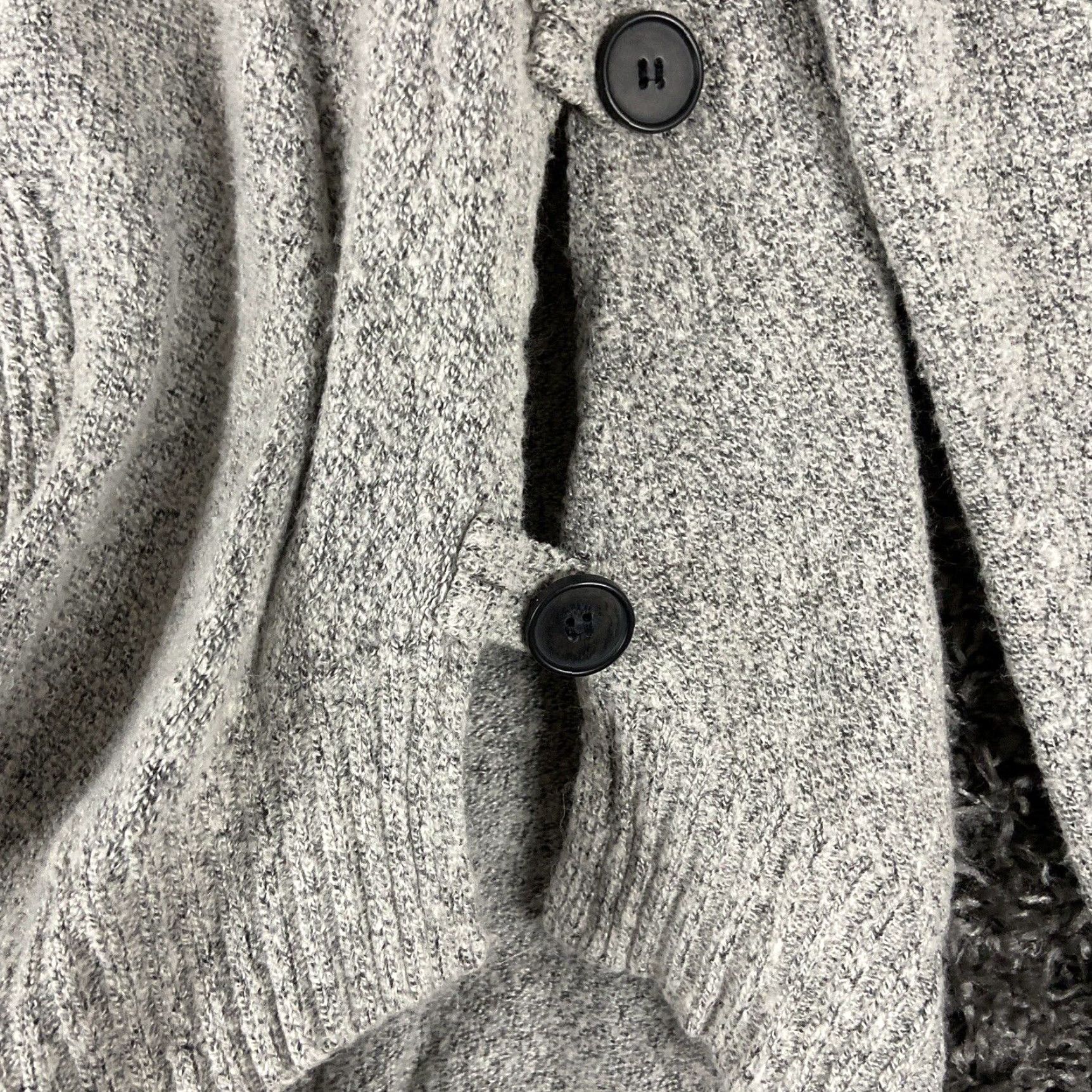 Vintage Fresh Women's Gray Knit Long Sleeve Turtleneck Sweater Small Size S / US 4 / IT 40 - 3 Thumbnail