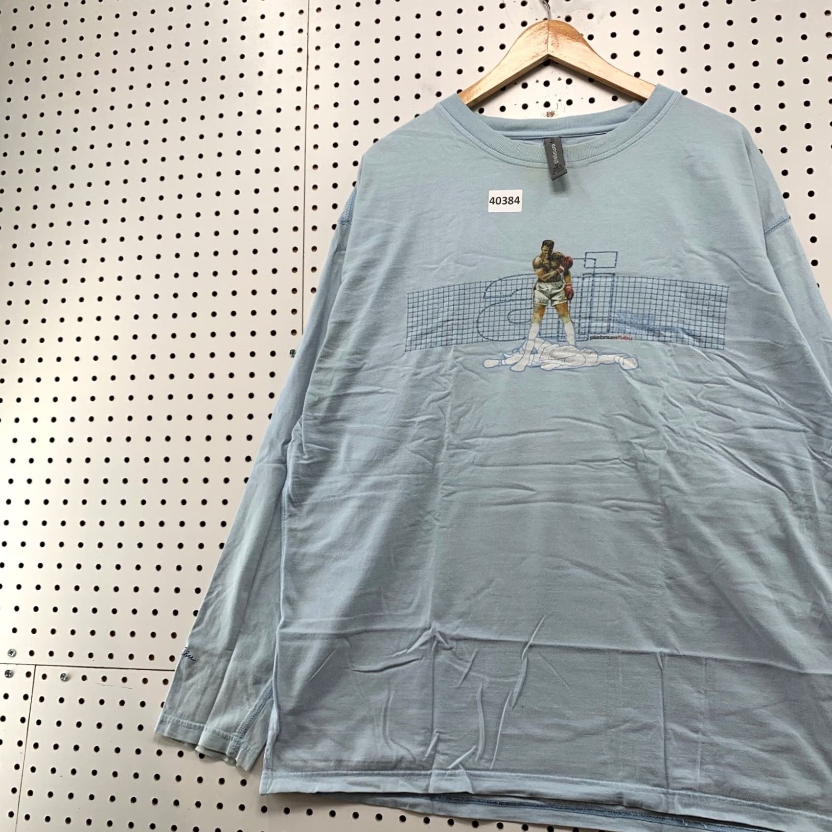 Fubu VINTAGE FUBU Ali Shirt Mens XL Blue Long Sleeve Hip Hop Distress Size US XL / EU 56 / 4 - 4 Thumbnail