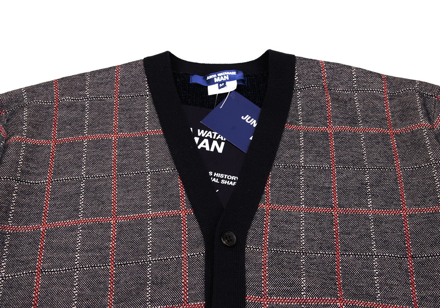 Junya Watanabe Wool Blend Cardigan in Navy Red, Size M Size US M / EU 48-50 / 2 - 2 Thumbnail