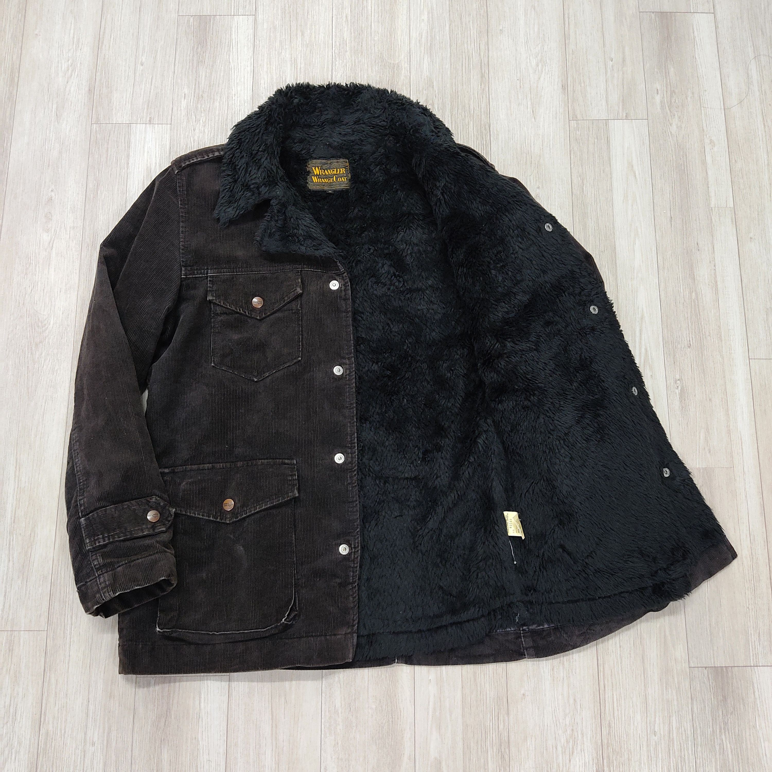 Wrangler Vtg WRANGLER Wrench Coat Fur Lined Corduroy Jacket Size US M / EU 48-50 / 2 - 7 Thumbnail