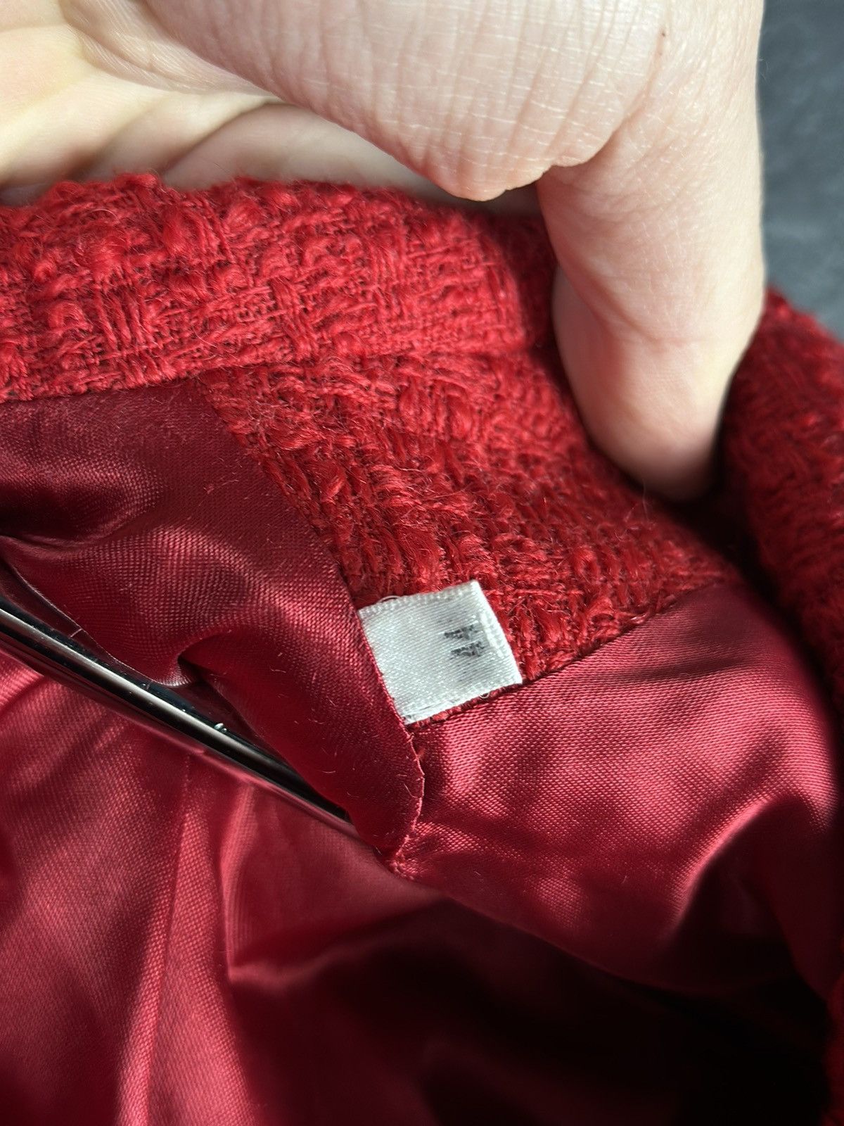 Versace × Vintage Archive!! VERSACE Classic V2 80s Red Skirt Jacket Suit Wool Size M / US 6-8 / IT 42-44 - 16 Thumbnail
