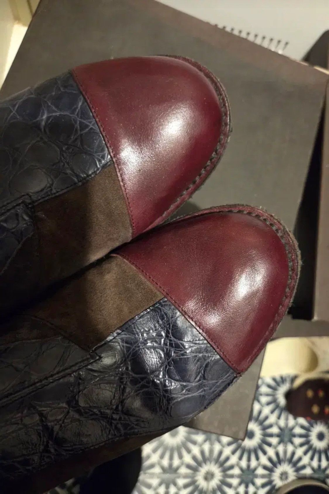 Bottega Veneta Bottega Veneta Limited Patch Work Multi Color Chelsea Boots Size US 9 / EU 42 - 2 Thumbnail