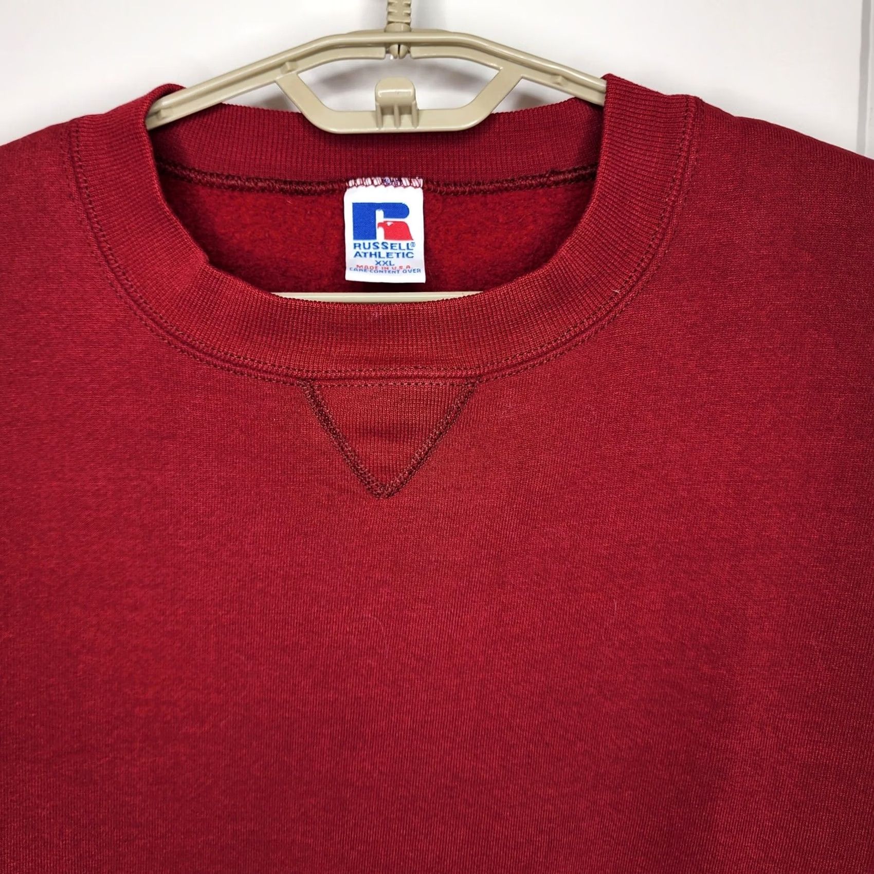 Russell Athletic VINTAGE Russell Athletic Sweatshirt Mens 2XL Red Crewneck Made USA 90s Size US XXL / EU 58 / 5 - 3 Thumbnail